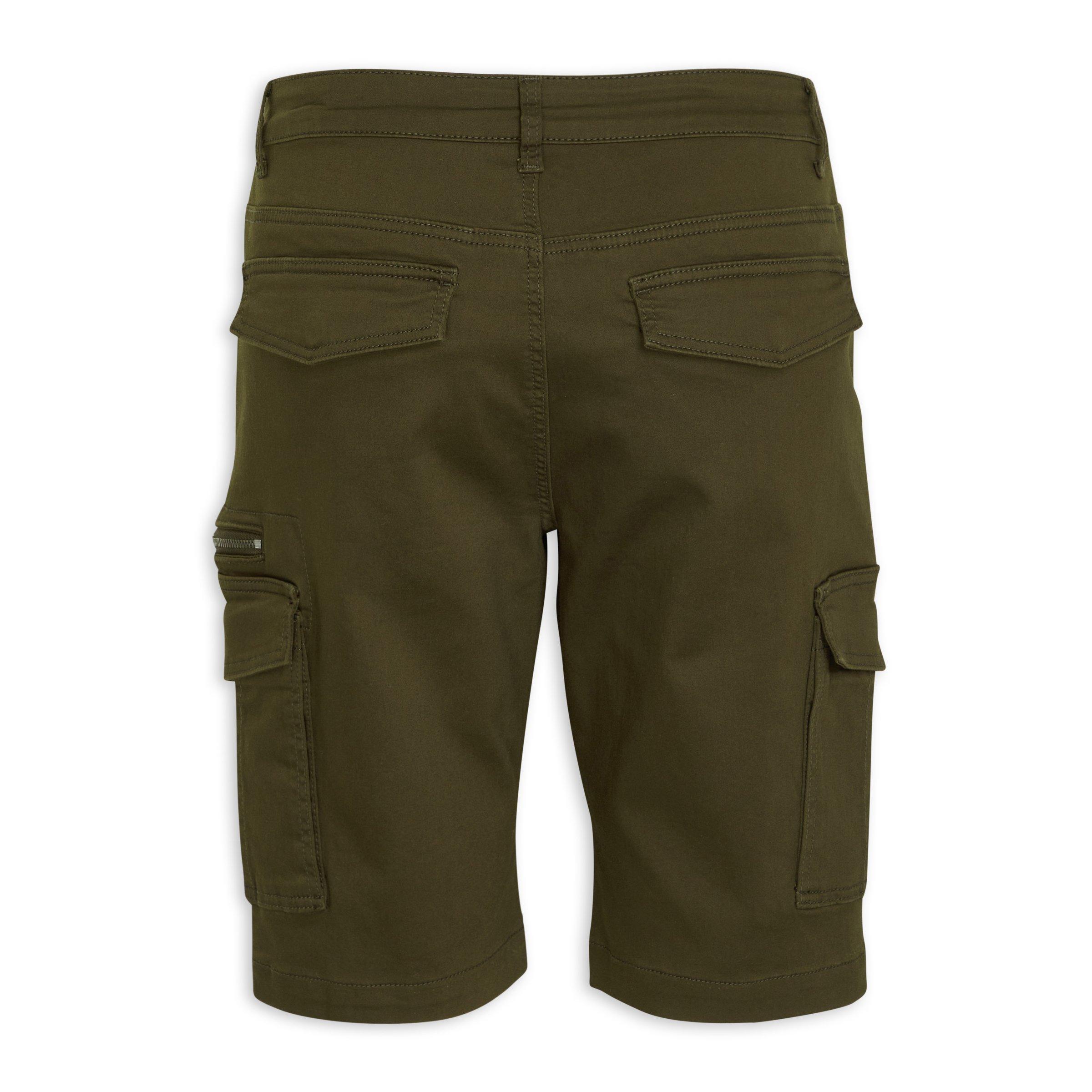 Green Utility Shorts (3159102) | UZZI