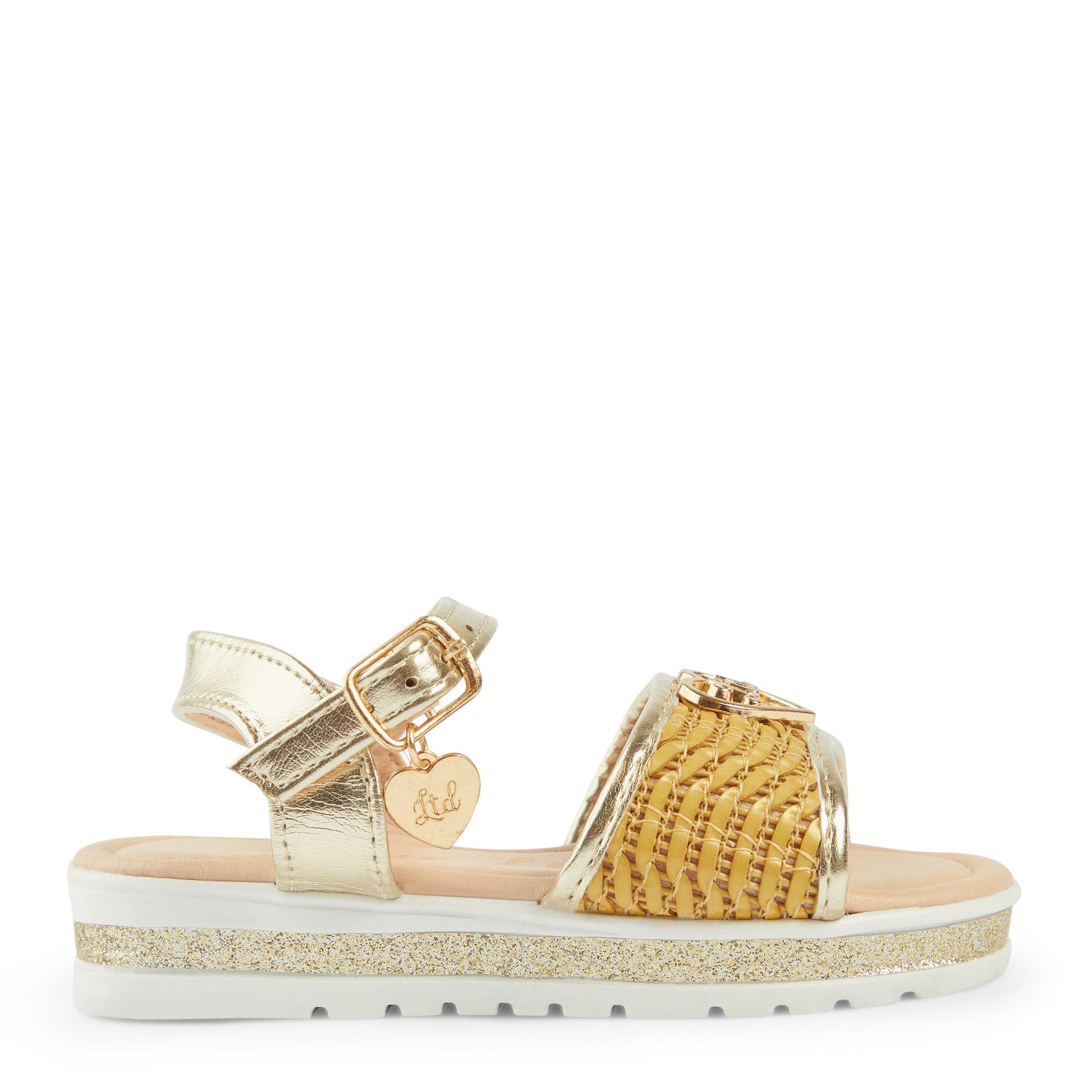 Baby girl gold sandals clearance