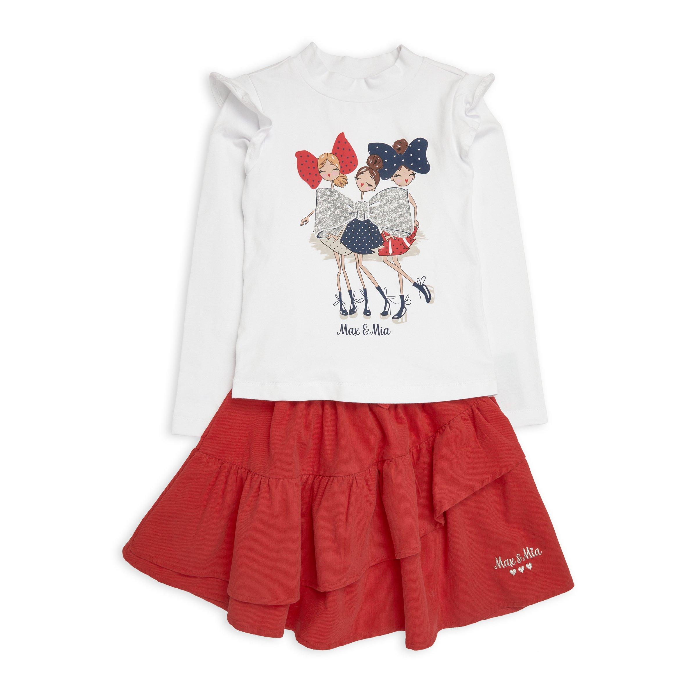 Skirt set for girls sales
