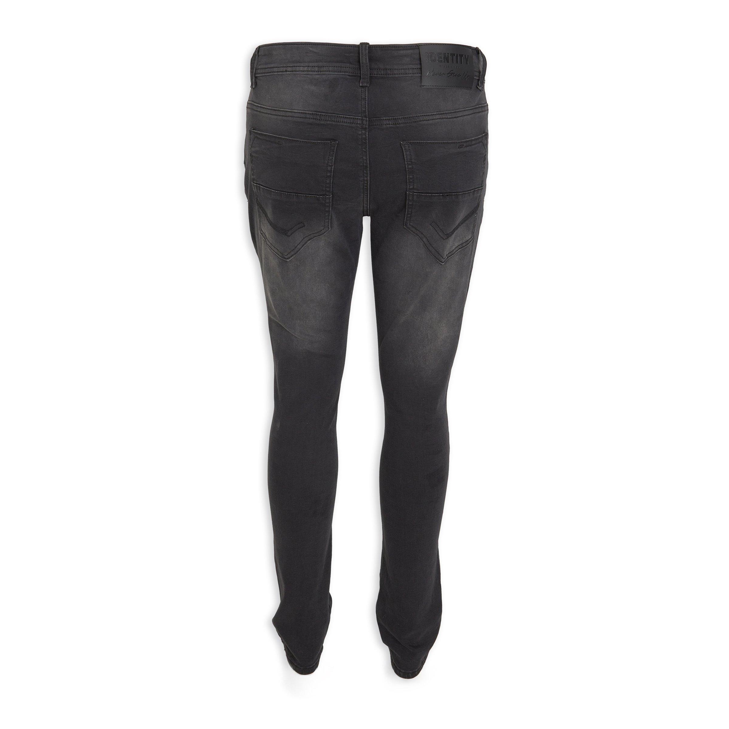『TEN DENIM XXX BLACK 38』 Black Patch Denim Jeans (3159867) | Identity