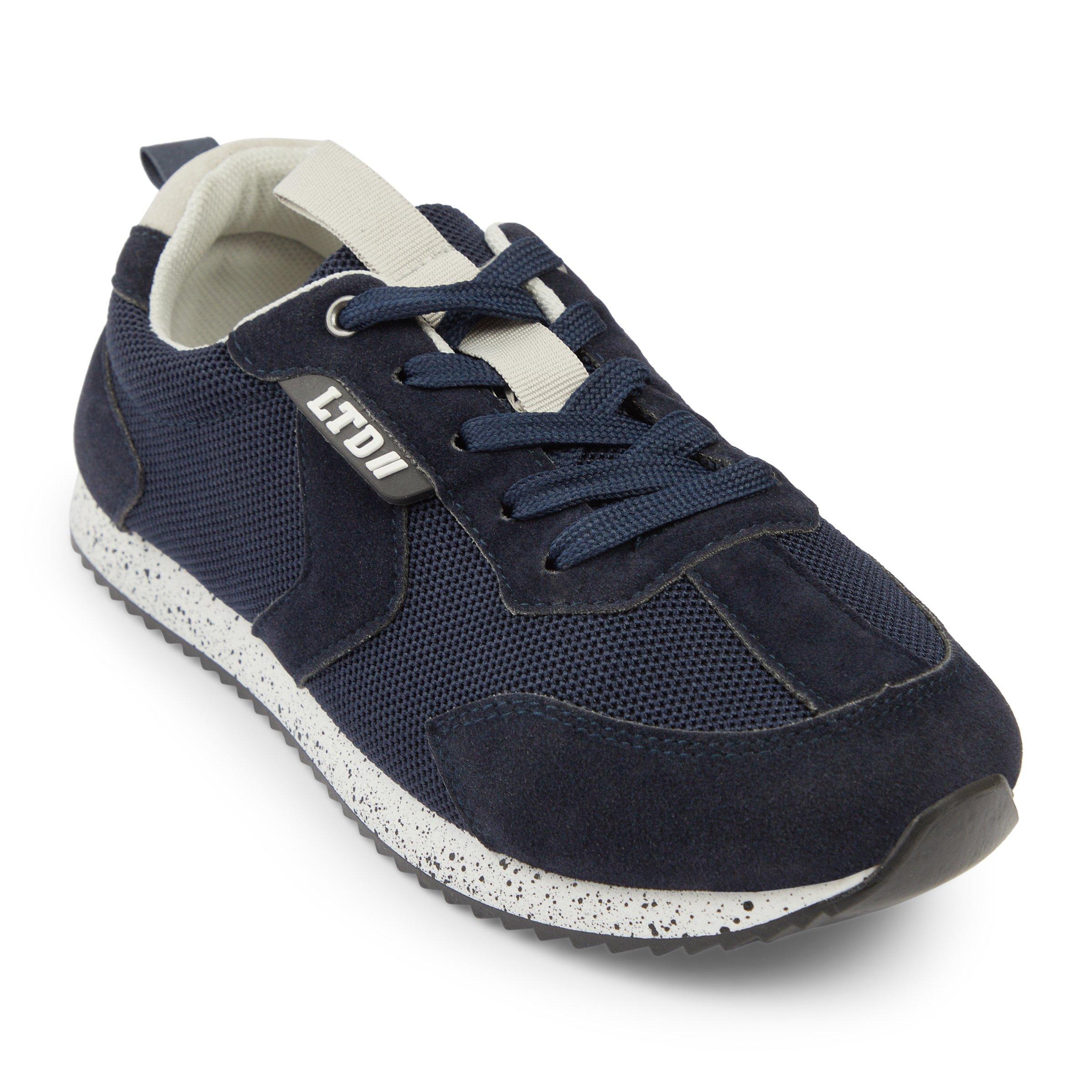 Boys navy tennis shoes clearance