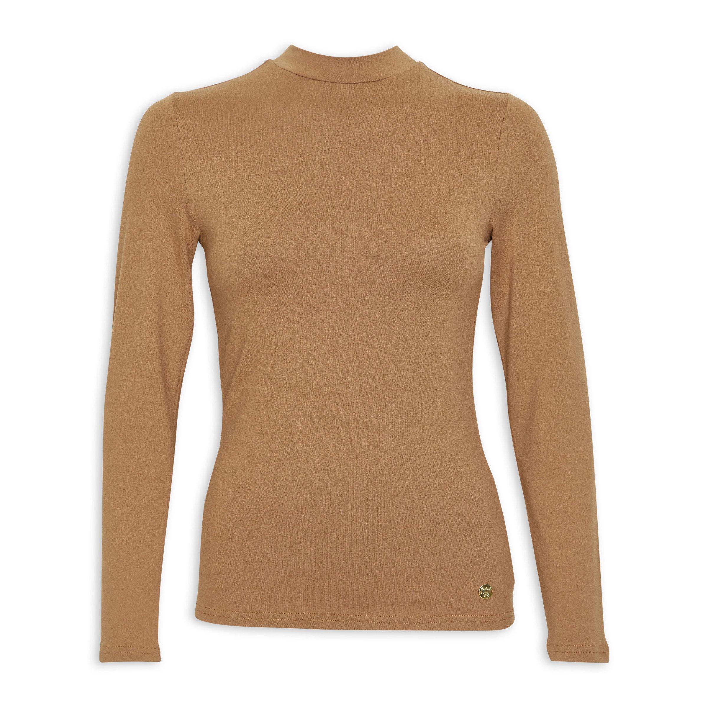 Tan Turtleneck Top 3160213 OUTBACK RED