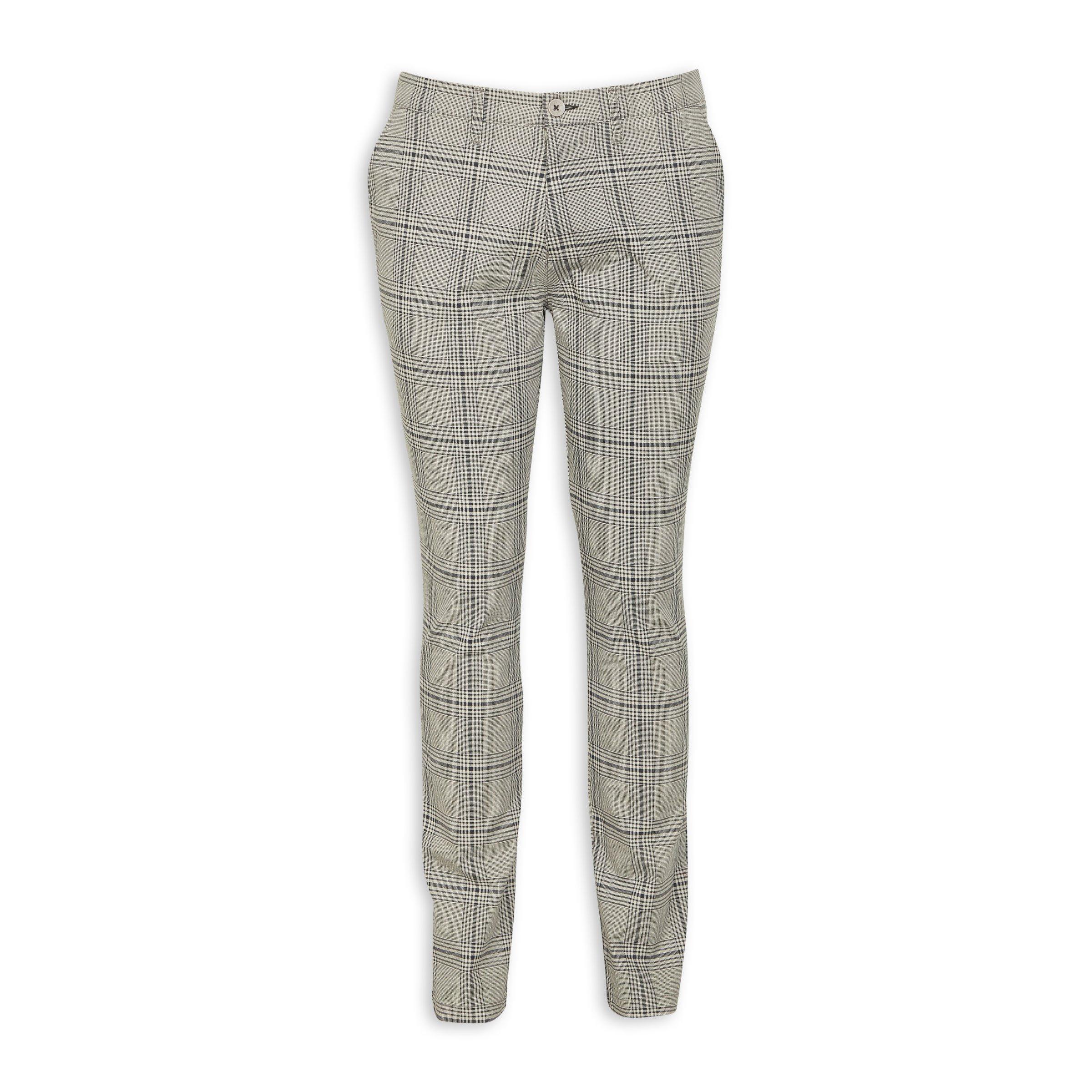 Grey Check Skinny Pants 3161063 Identity