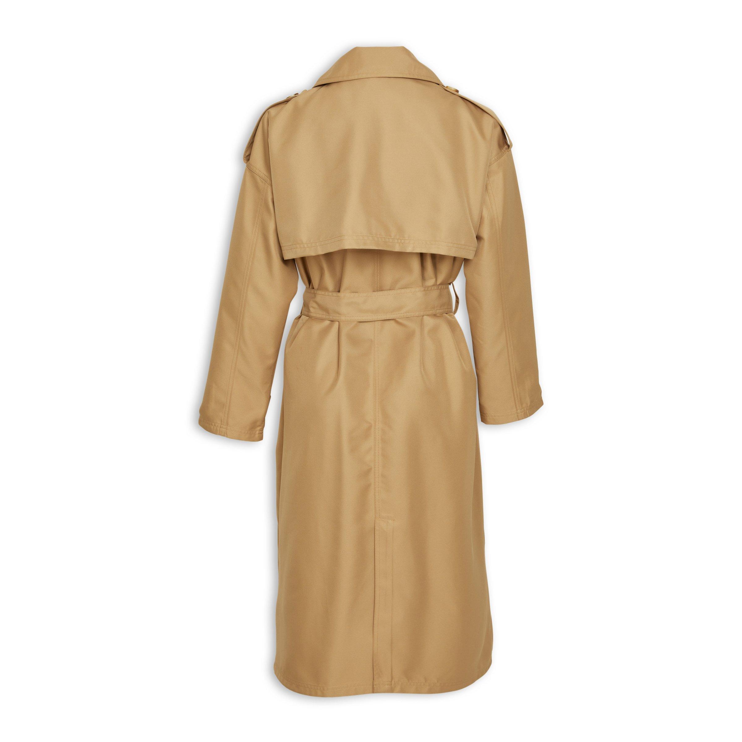 Womens camel belted coat sales