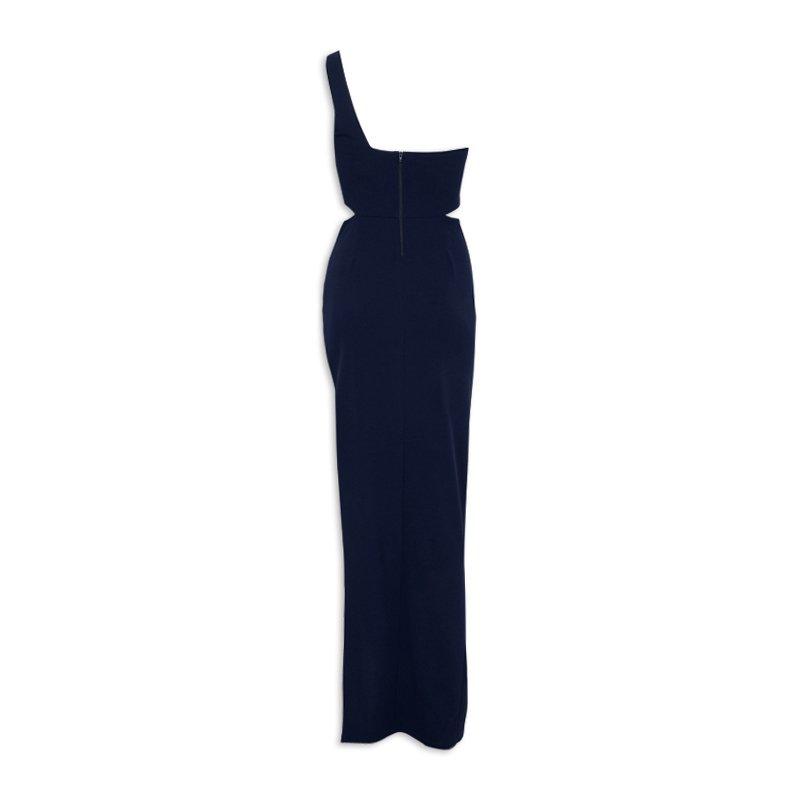 Navy One Shoulder Maxi Dress 3165153 Miss Friday