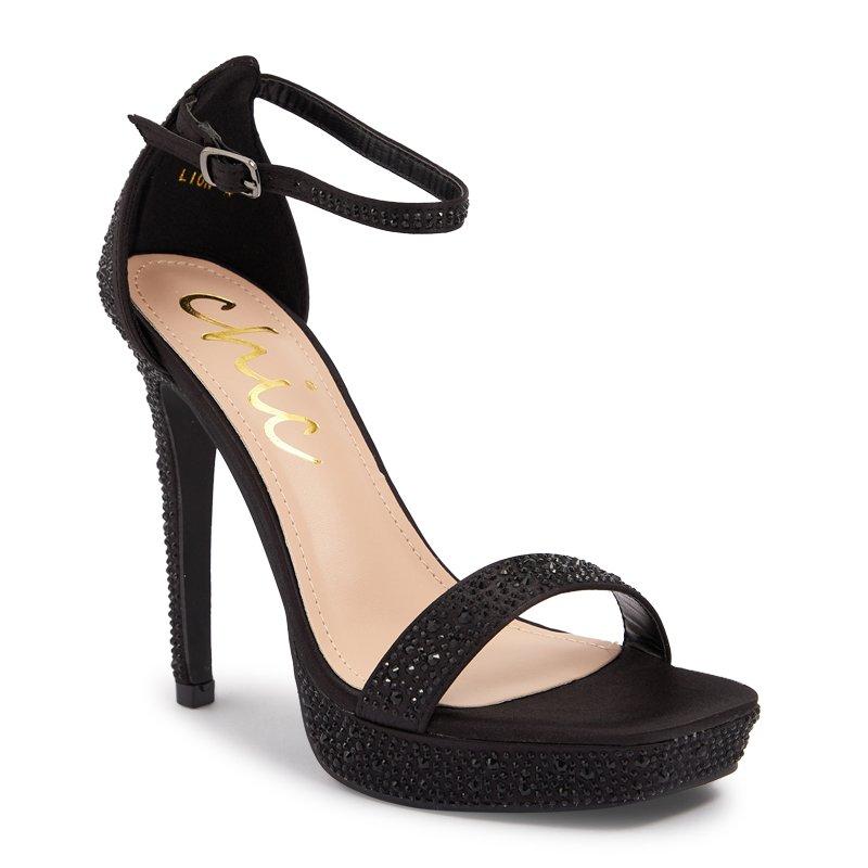 Black Suede Stiletto With Ankle Strap 3171237 Chic