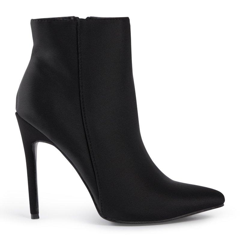 Black Lycra Stiletto Ankle Boot 3172359 Sexy with Attitude