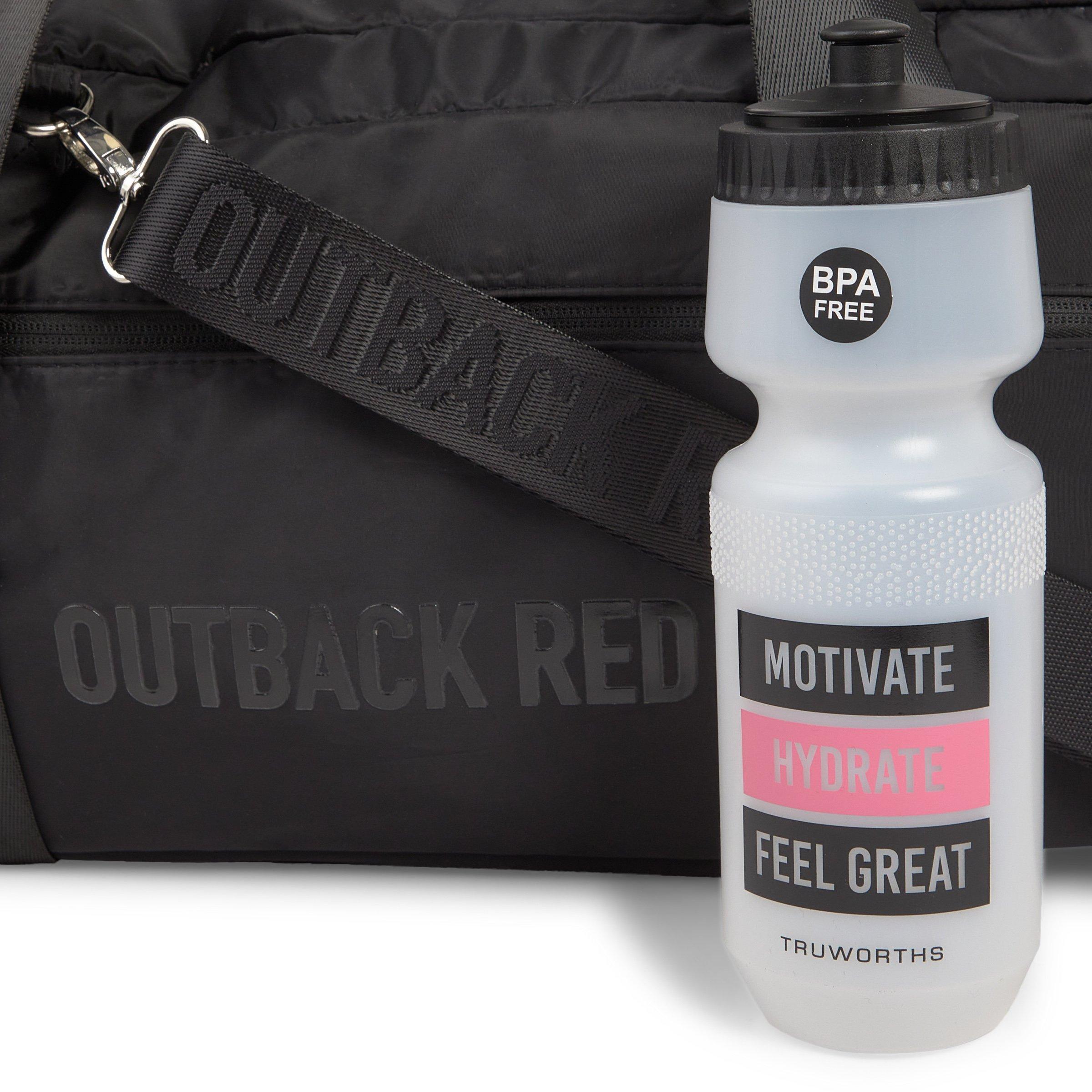 Black Gym Bag with Bottle (3176365) | OUTBACK RED