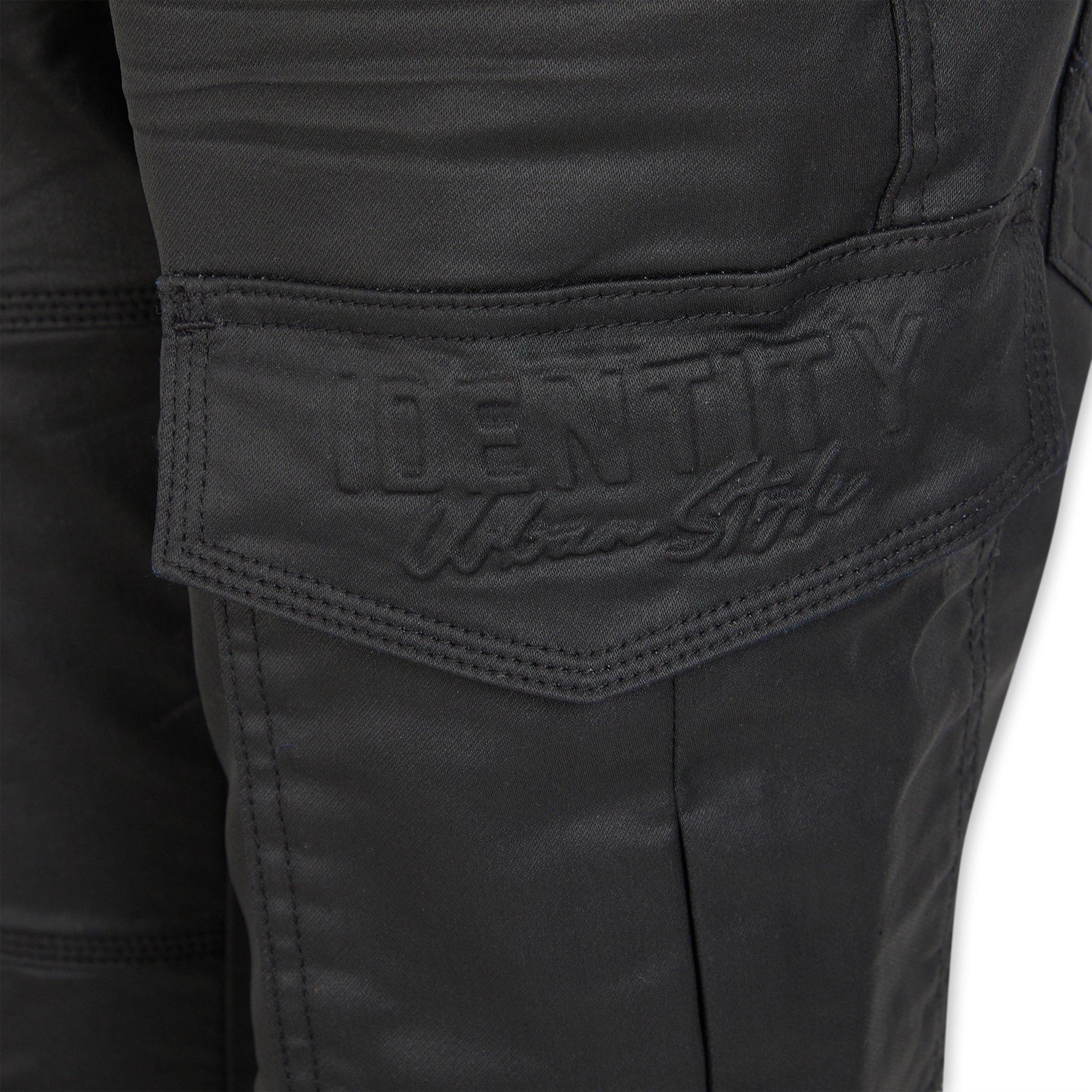 Black Coated Utility Pants (3176443) | Identity