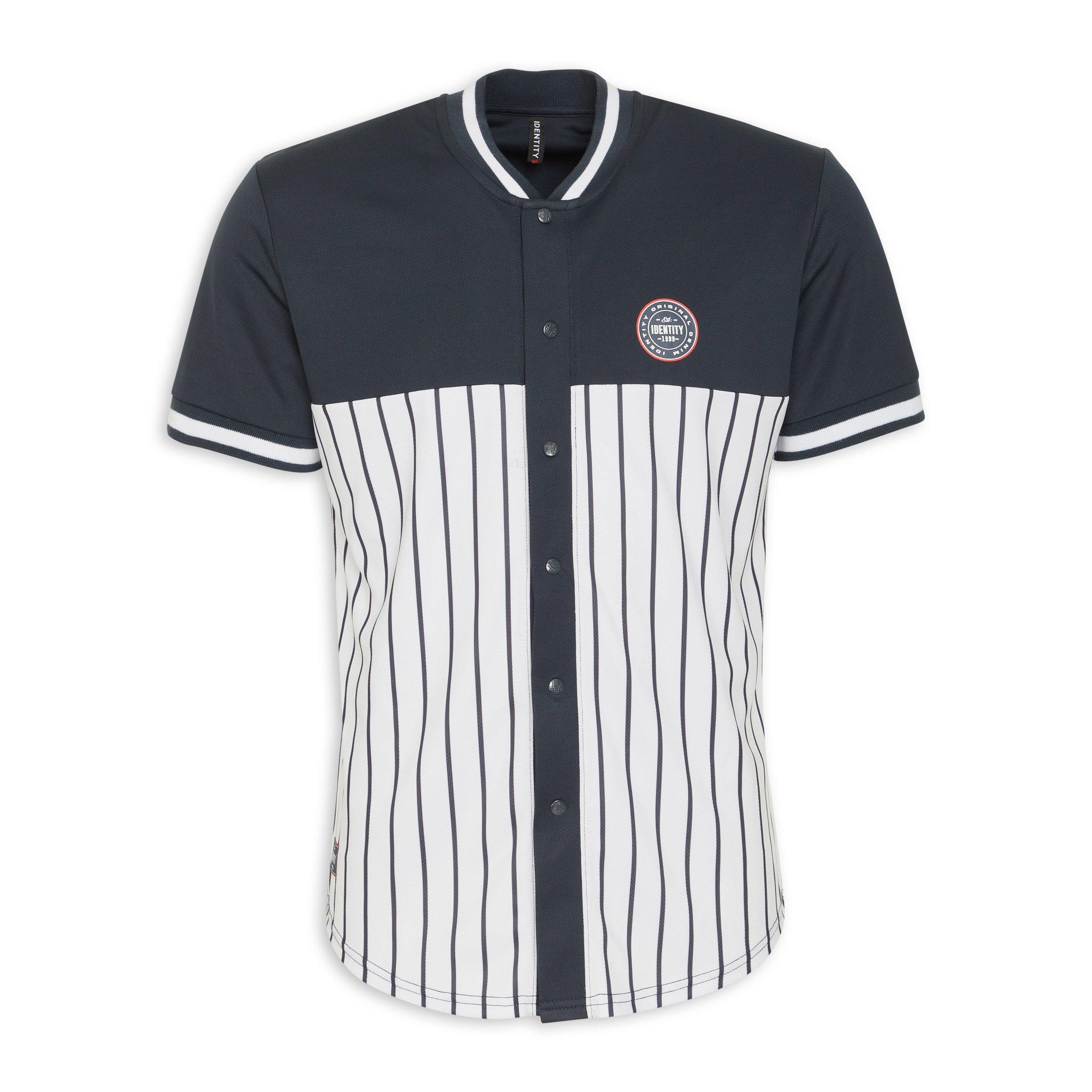 Navy Striped Baseball T-shirt (3176644) | Identity