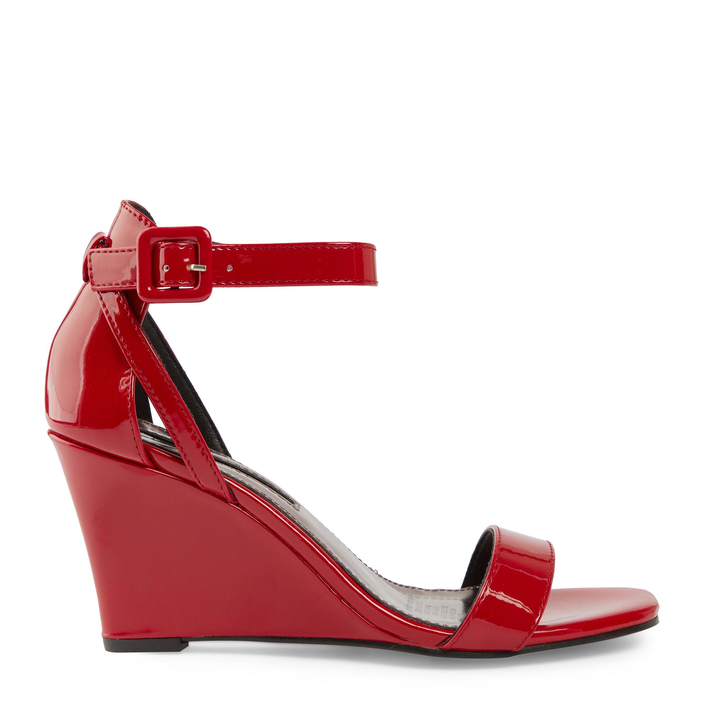 Red Ankle Strap Wedge Heels 3176776 Truworths