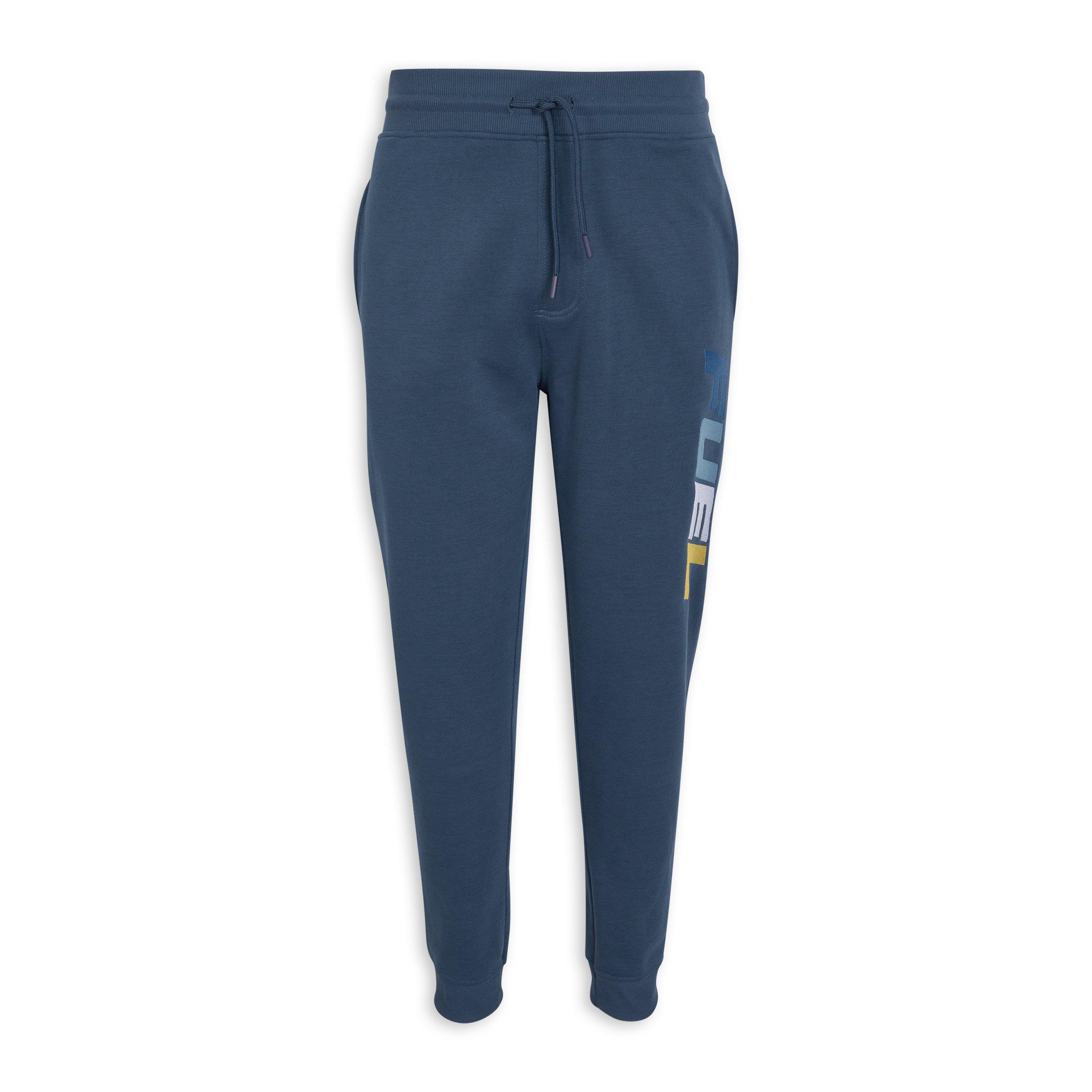Navy cuffed joggers hot sale