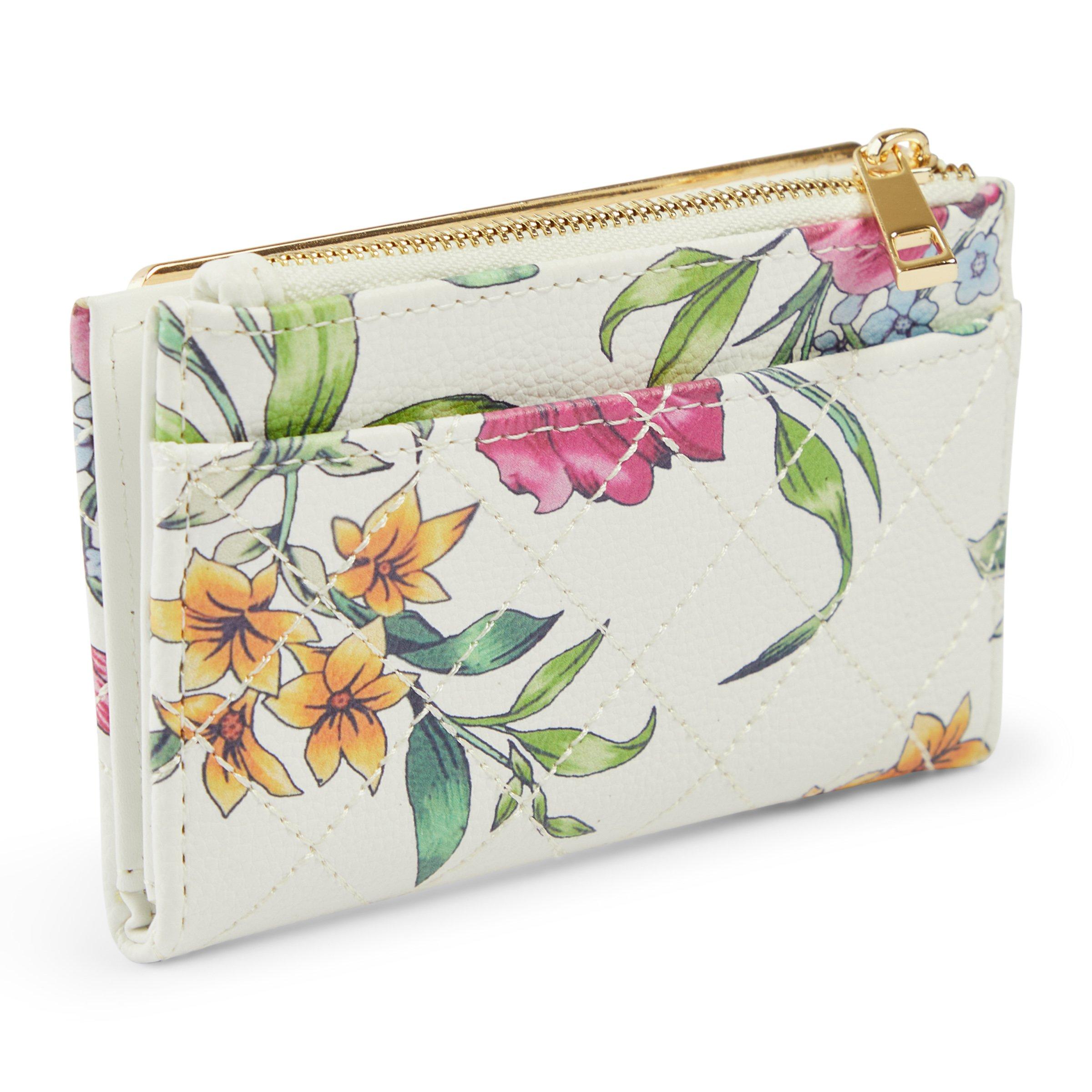 White Floral Print Purse (3177766) | Identity