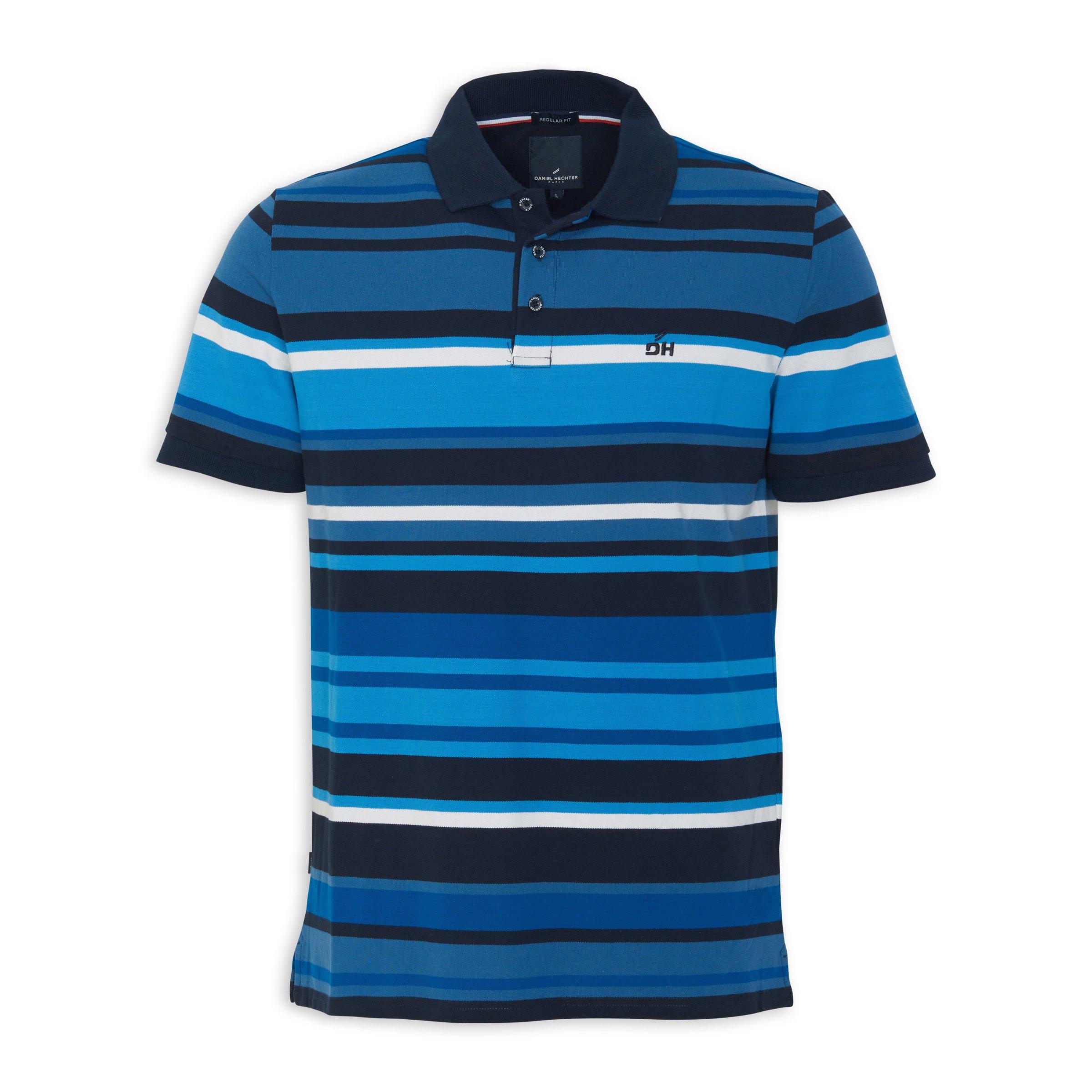 Blue Striped Golfer Shirt (3179037) | Daniel Hechter