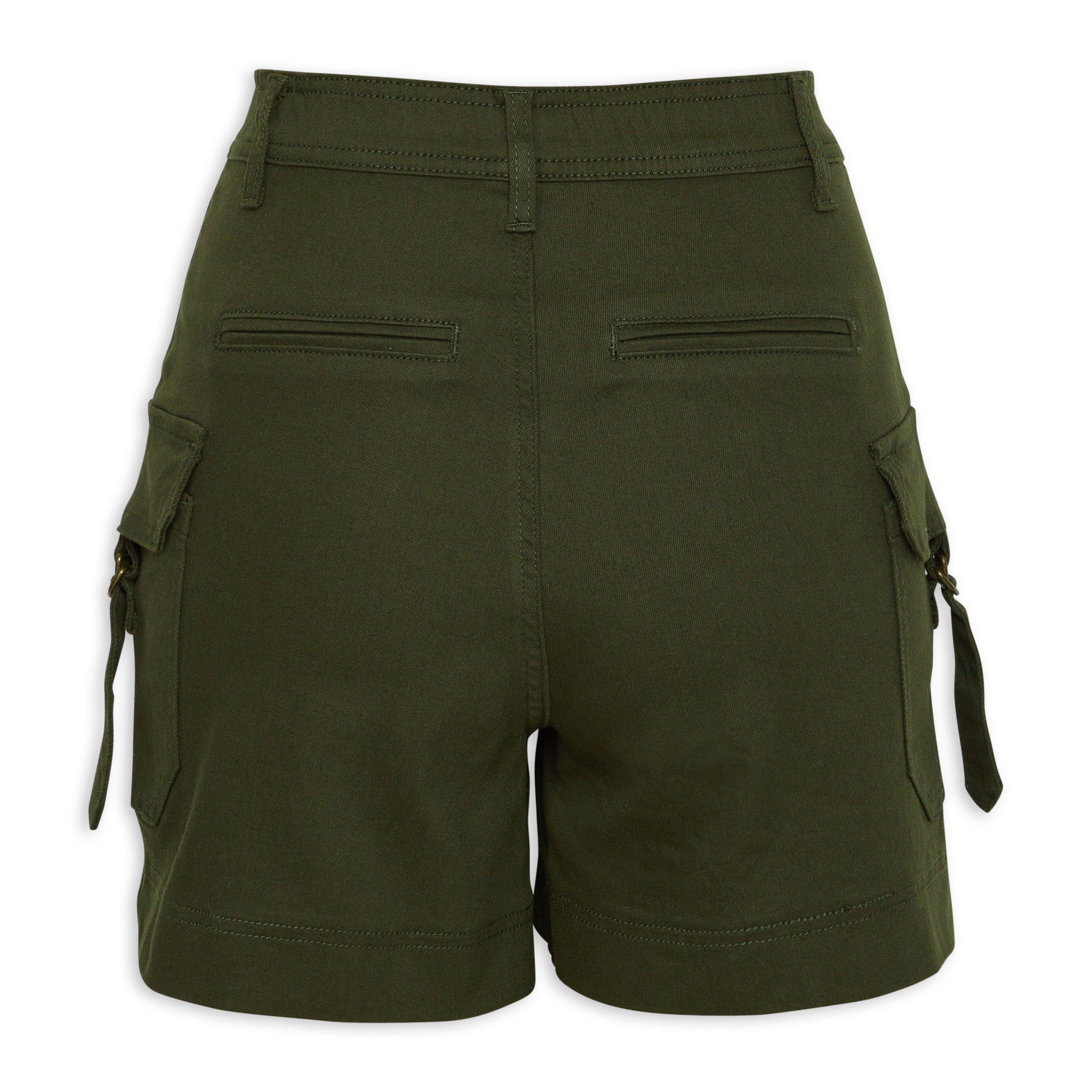 Khaki Green Utility Shorts (3179263) | Identity