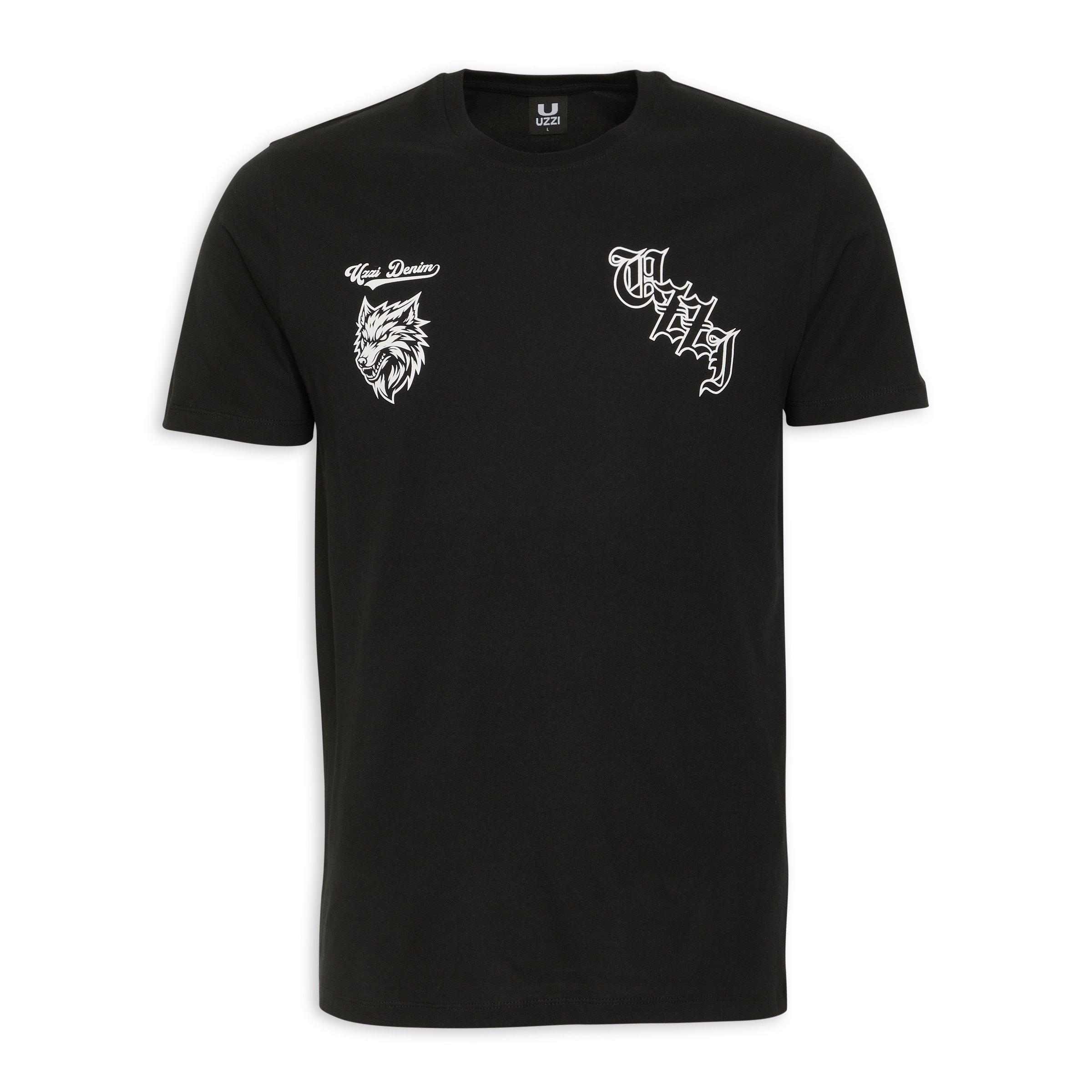 Black Graphic T-shirt (3179400) | UZZI