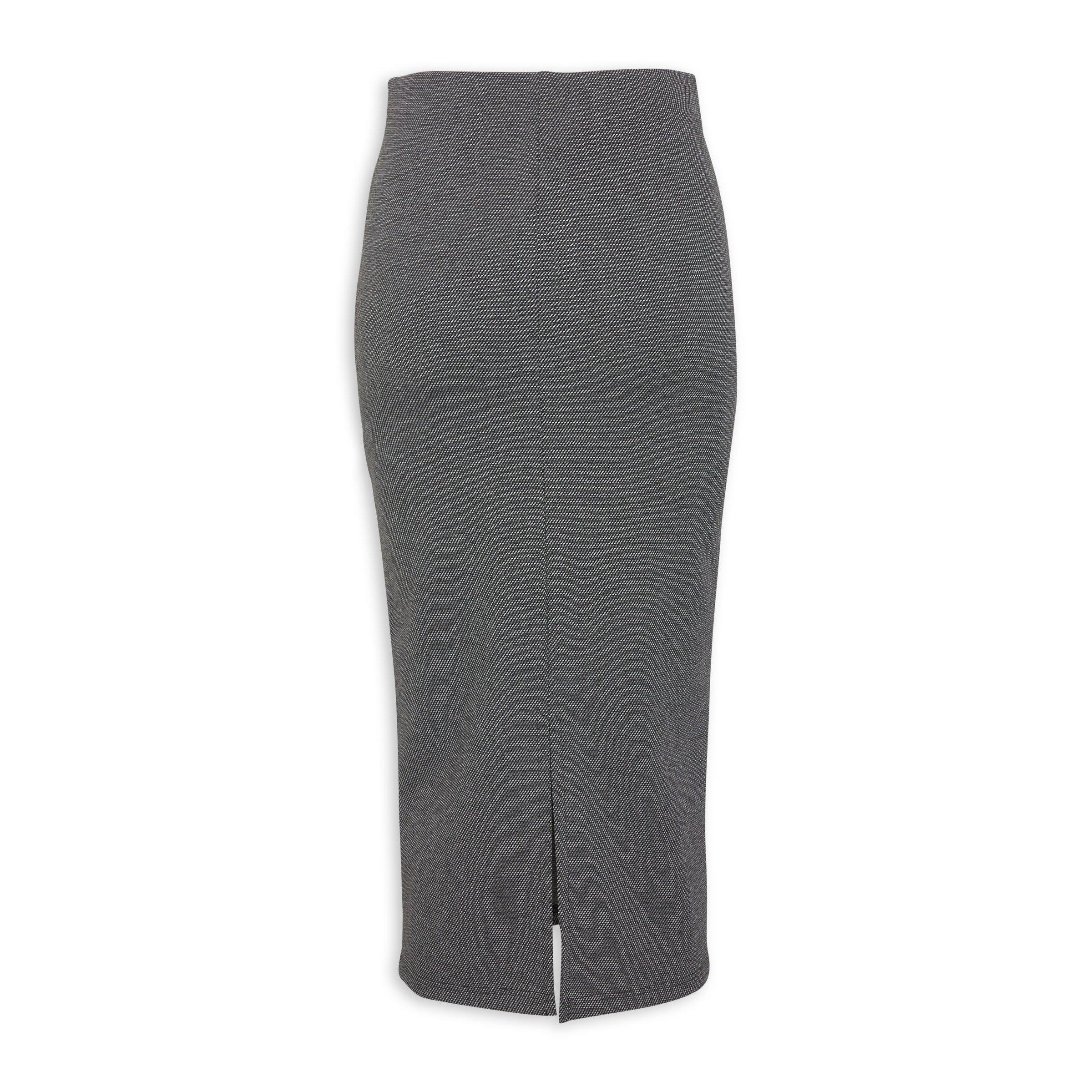 Grey bodycon pencil skirt best sale