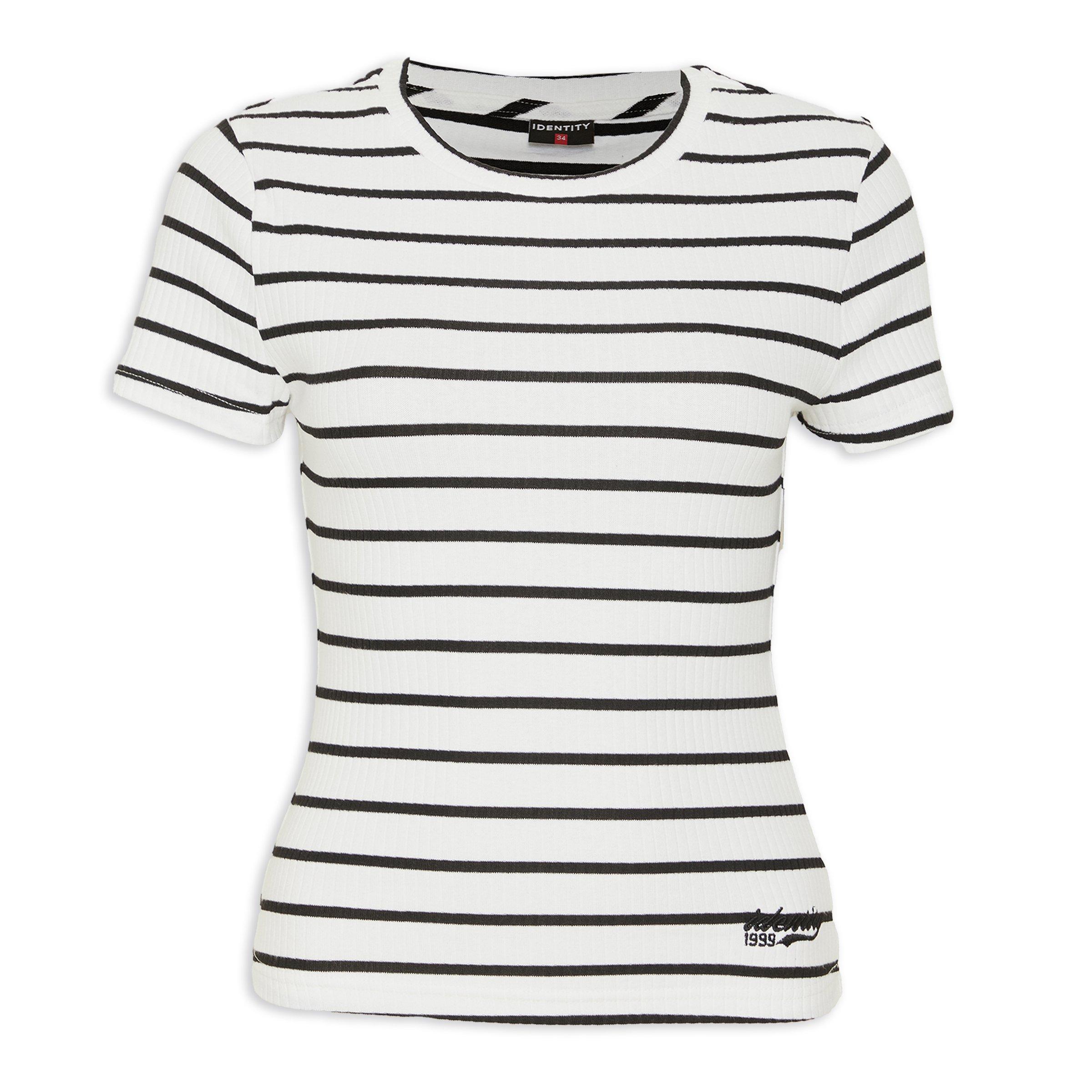 Black and White Striped T shirt 3179597 Identity
