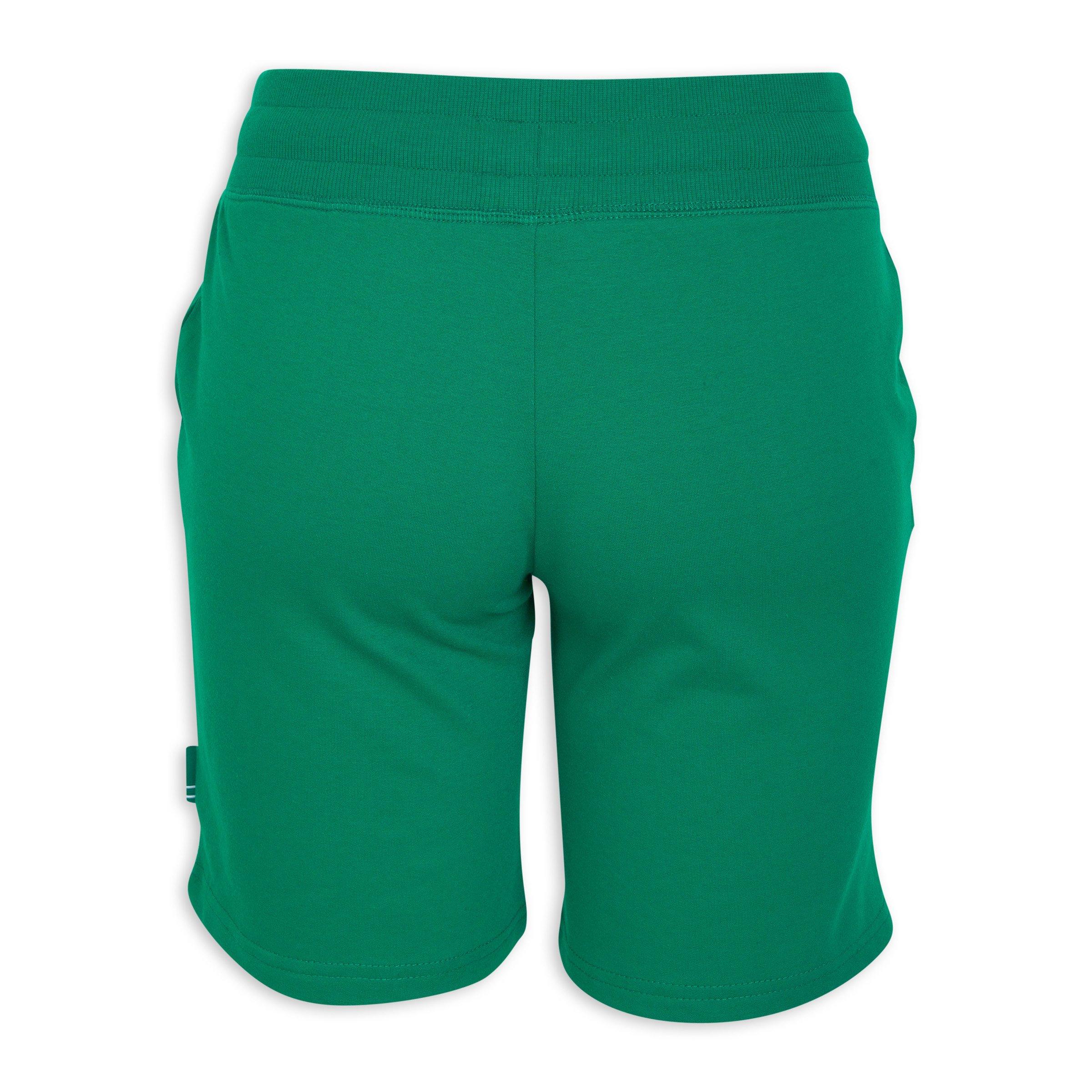 Green jogger shorts online