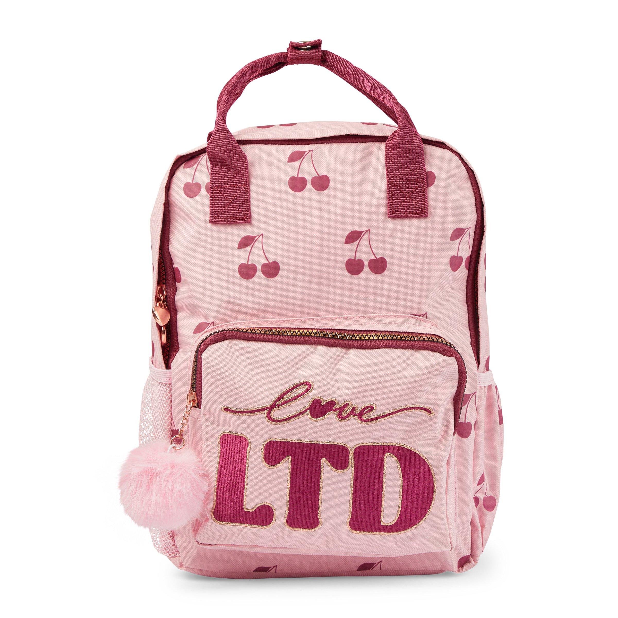 Girls Pink Cherry Backpack (3180043) | LTD Kids