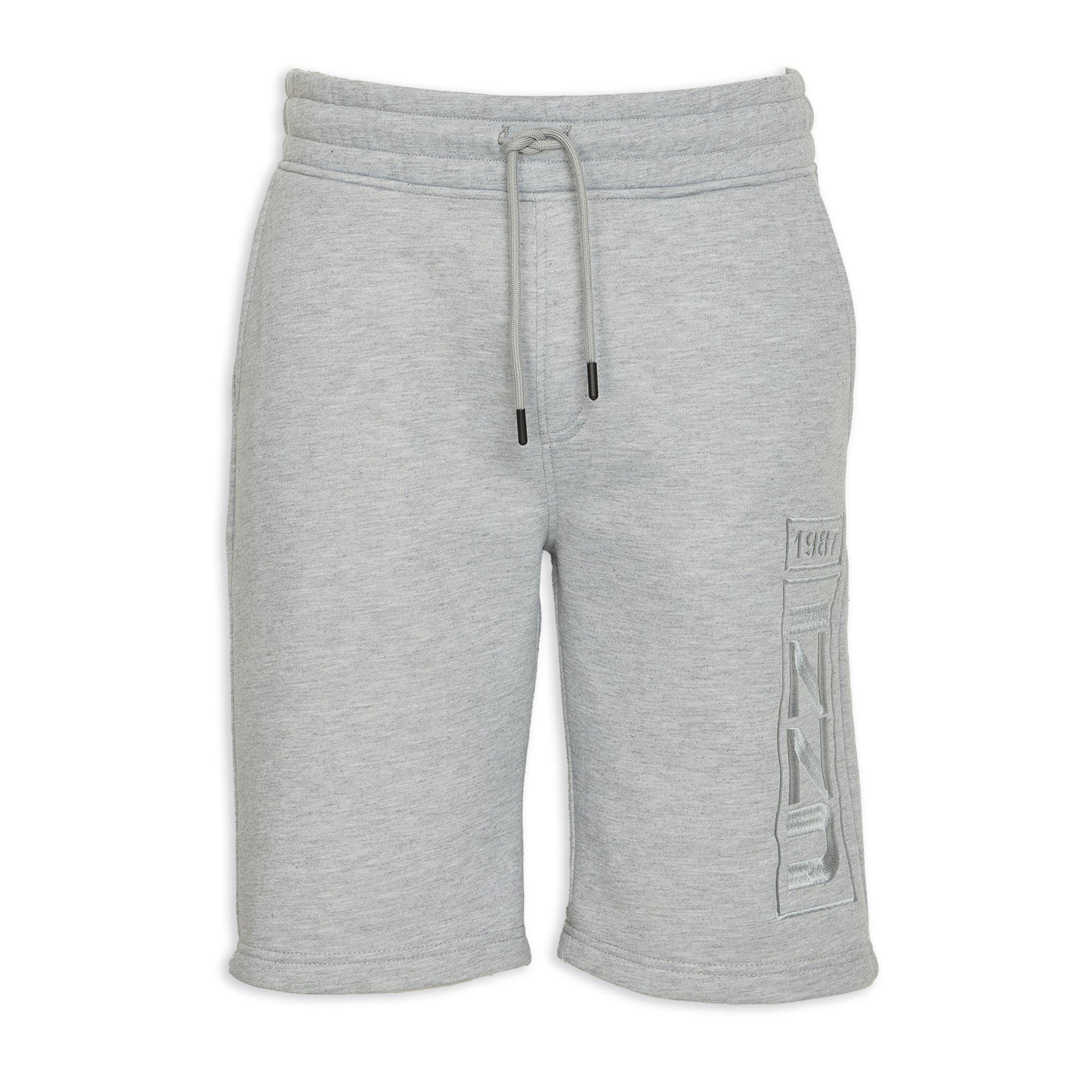 Grey joggers shorts sale