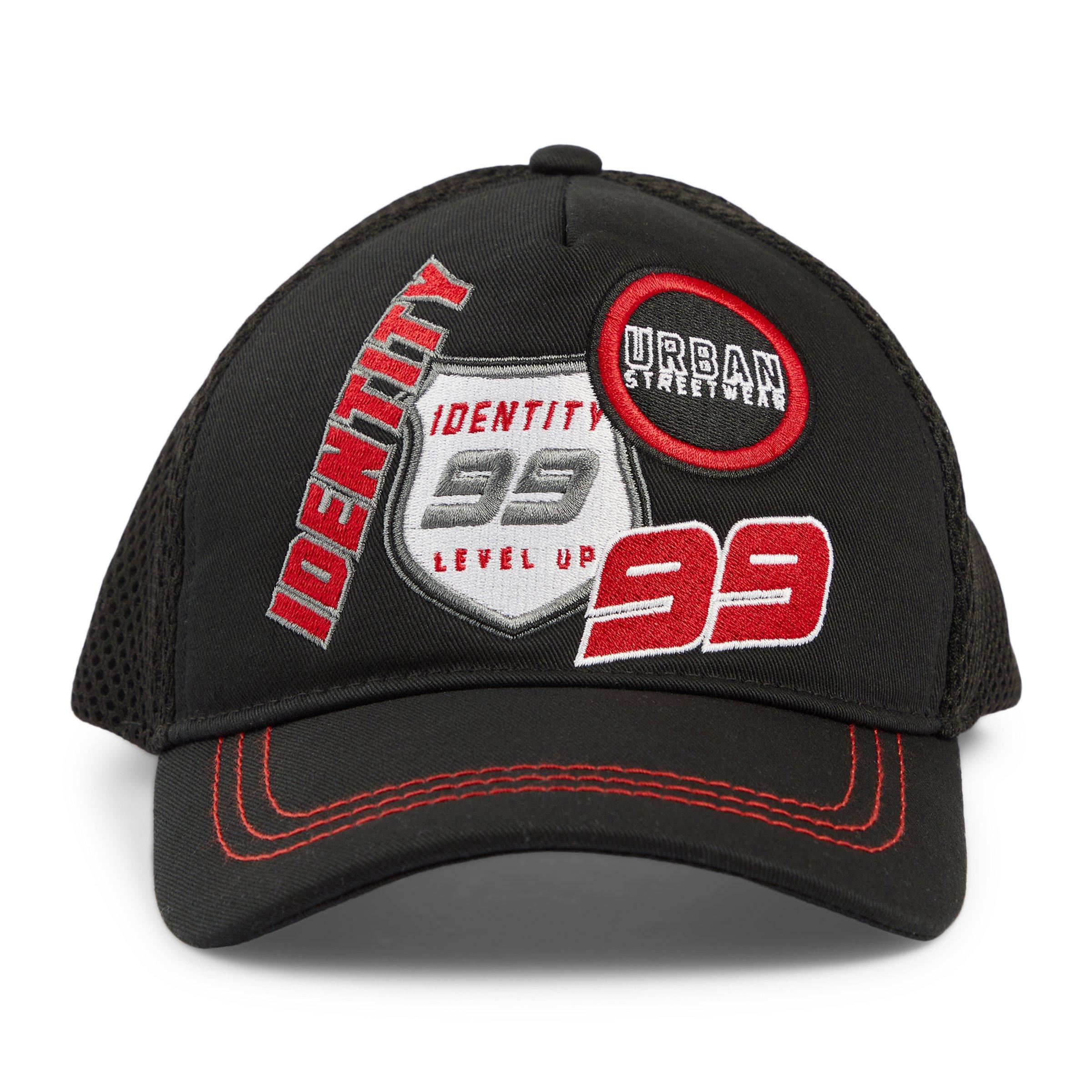 Kid Boys Black Graphic Peak Cap 3180388 Identity