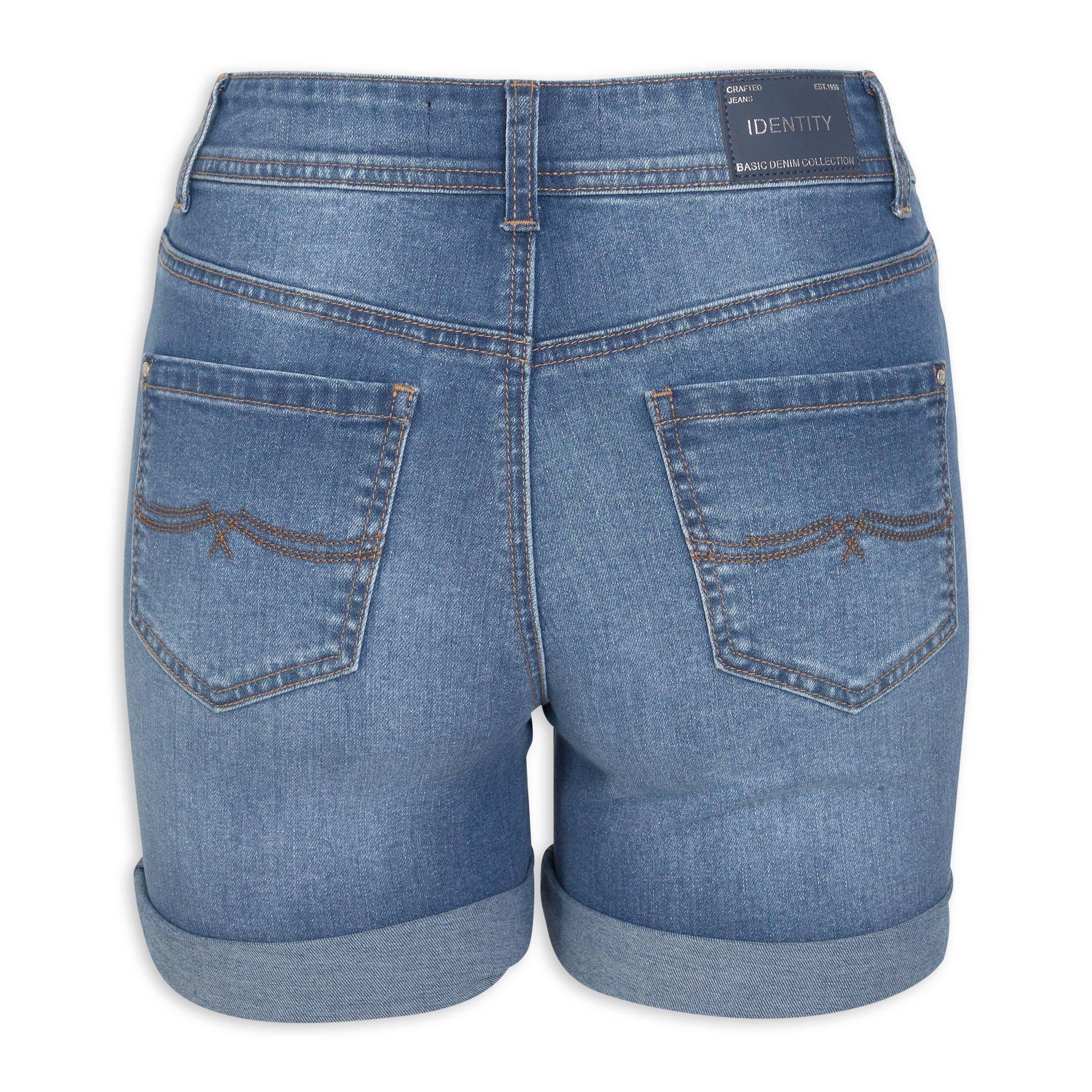 Basic denim shorts best sale