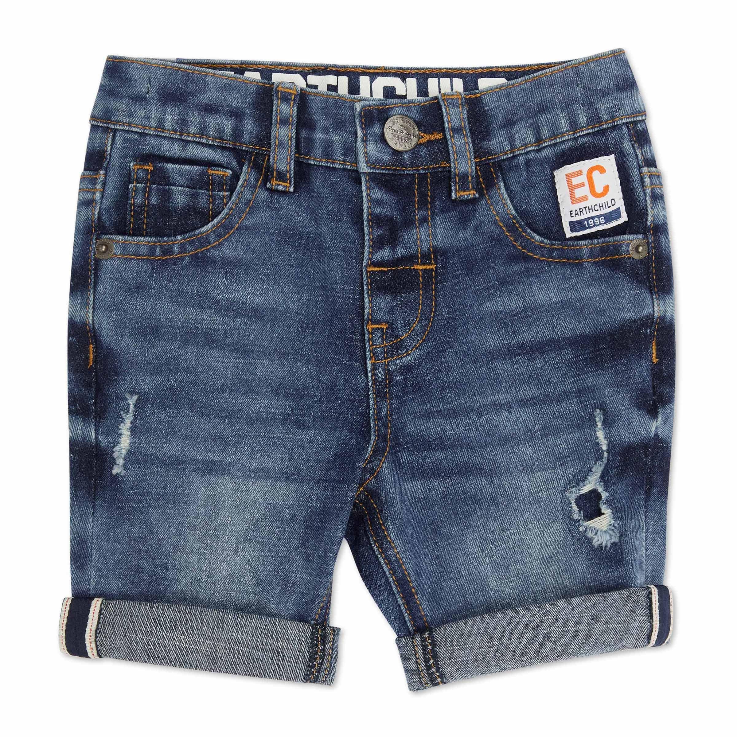 Baby Boys Blue Denim Shorts 3181066 Earthchild