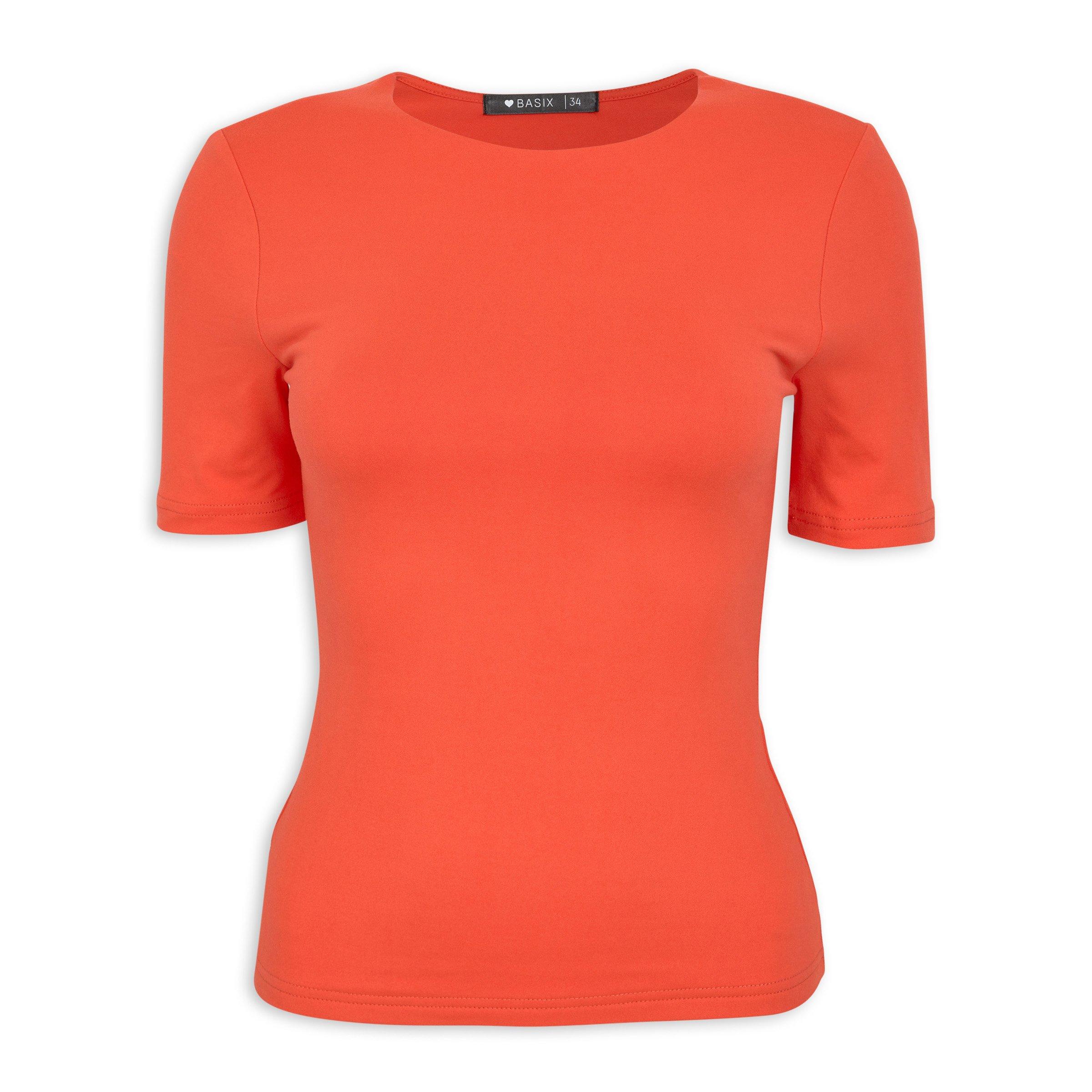 Orange Fitted T shirt 3182270 Basix