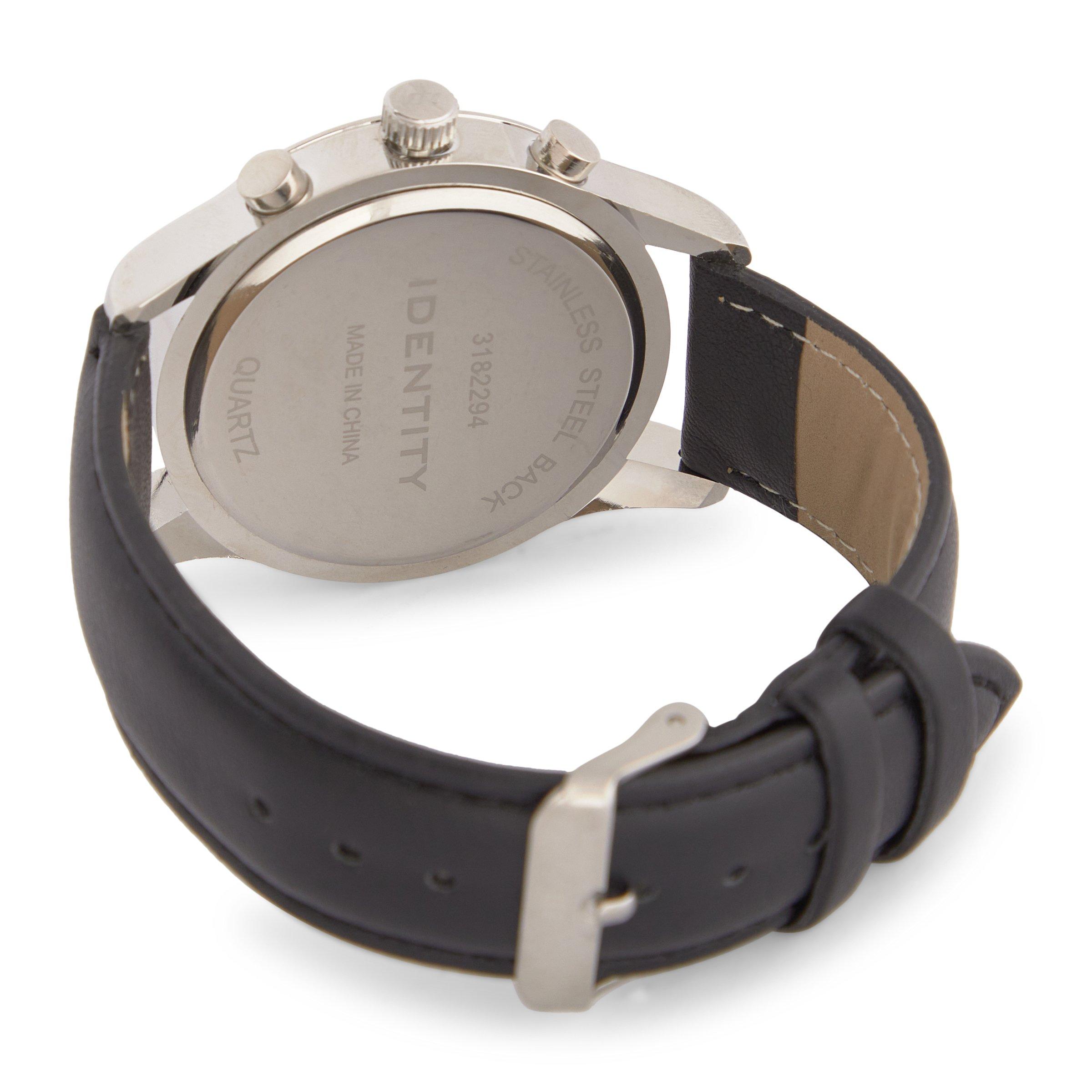 Black Pu Strap Watch (3182294) | Identity