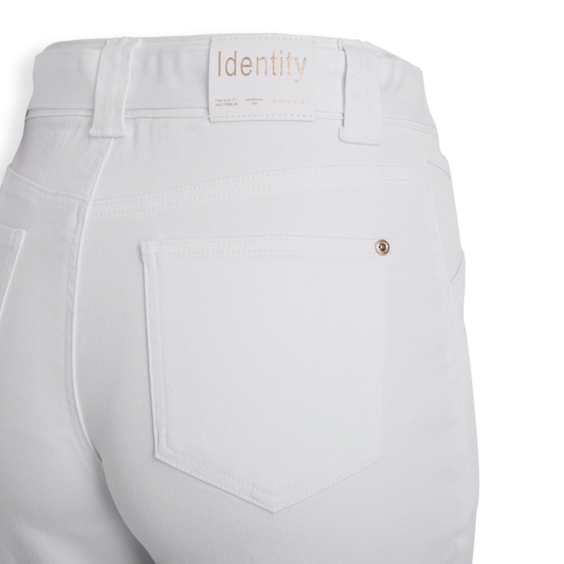 White Cropped Pants with Ribbon (3182320) | Identity