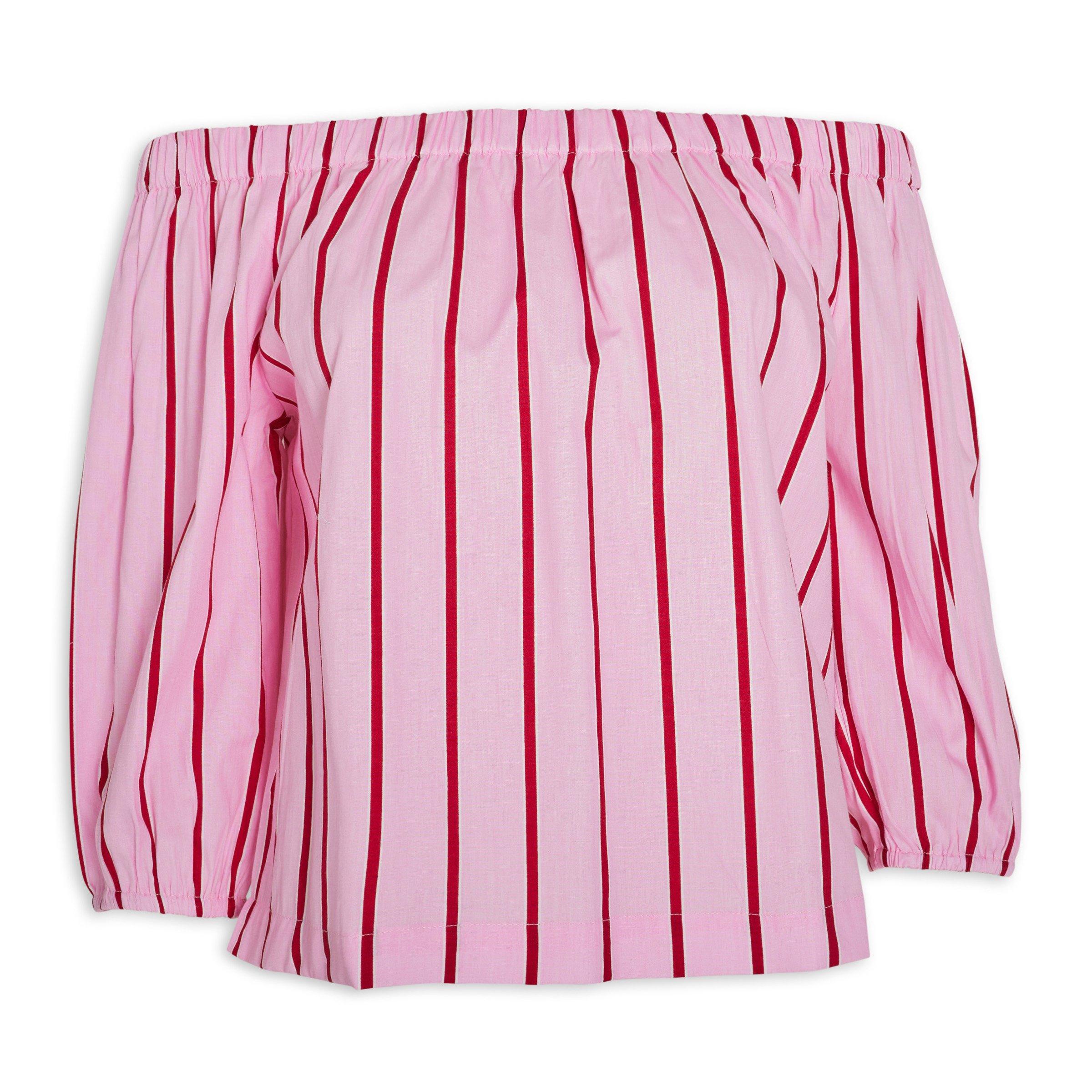 Pink Off-the-shoulder Blouse (3182721) | Identity
