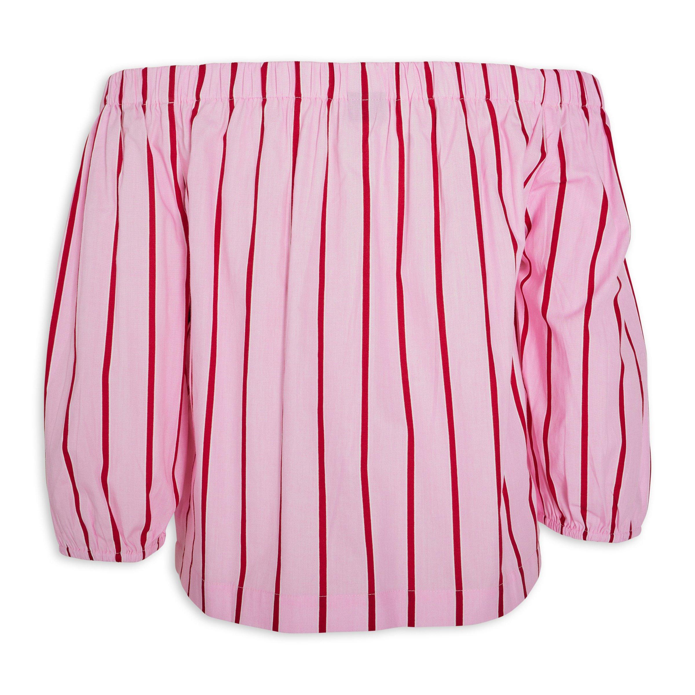 Pink Off-the-shoulder Blouse (3182721) | Identity