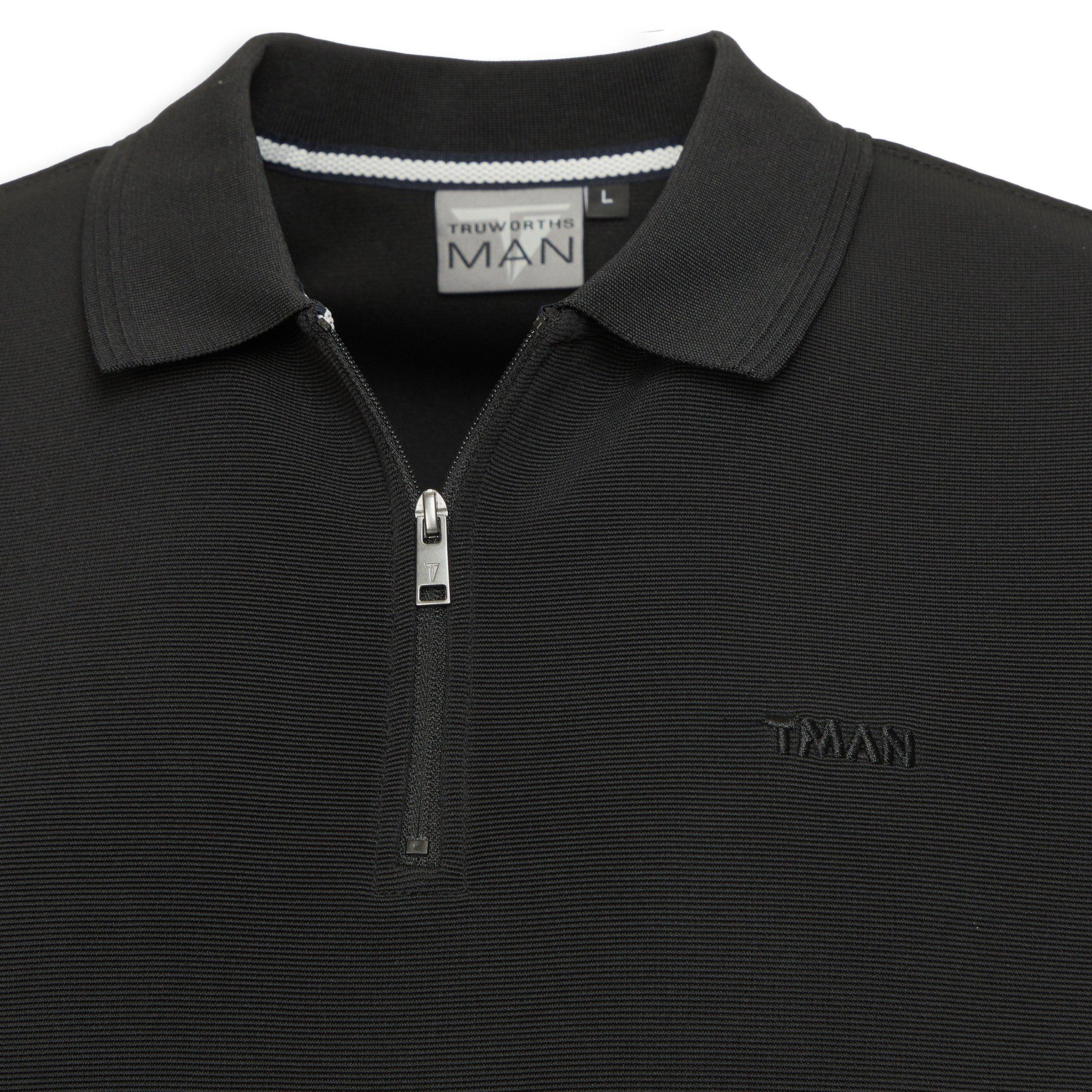 Black Golfer Shirt (3184442) | Truworths Man