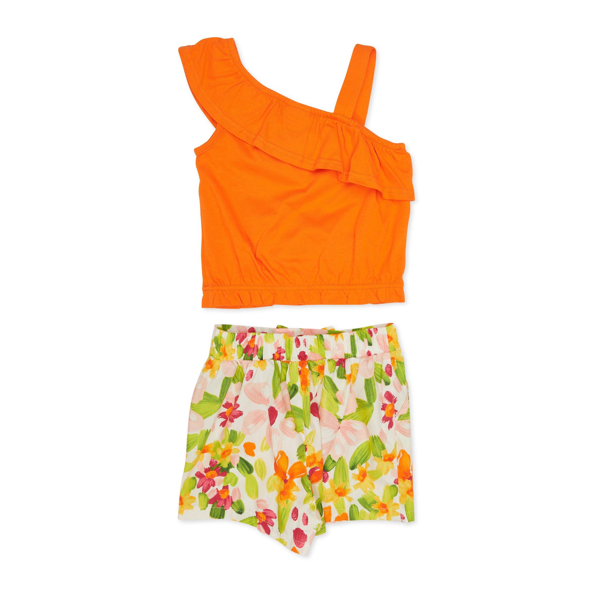 Orange tops for girls best sale