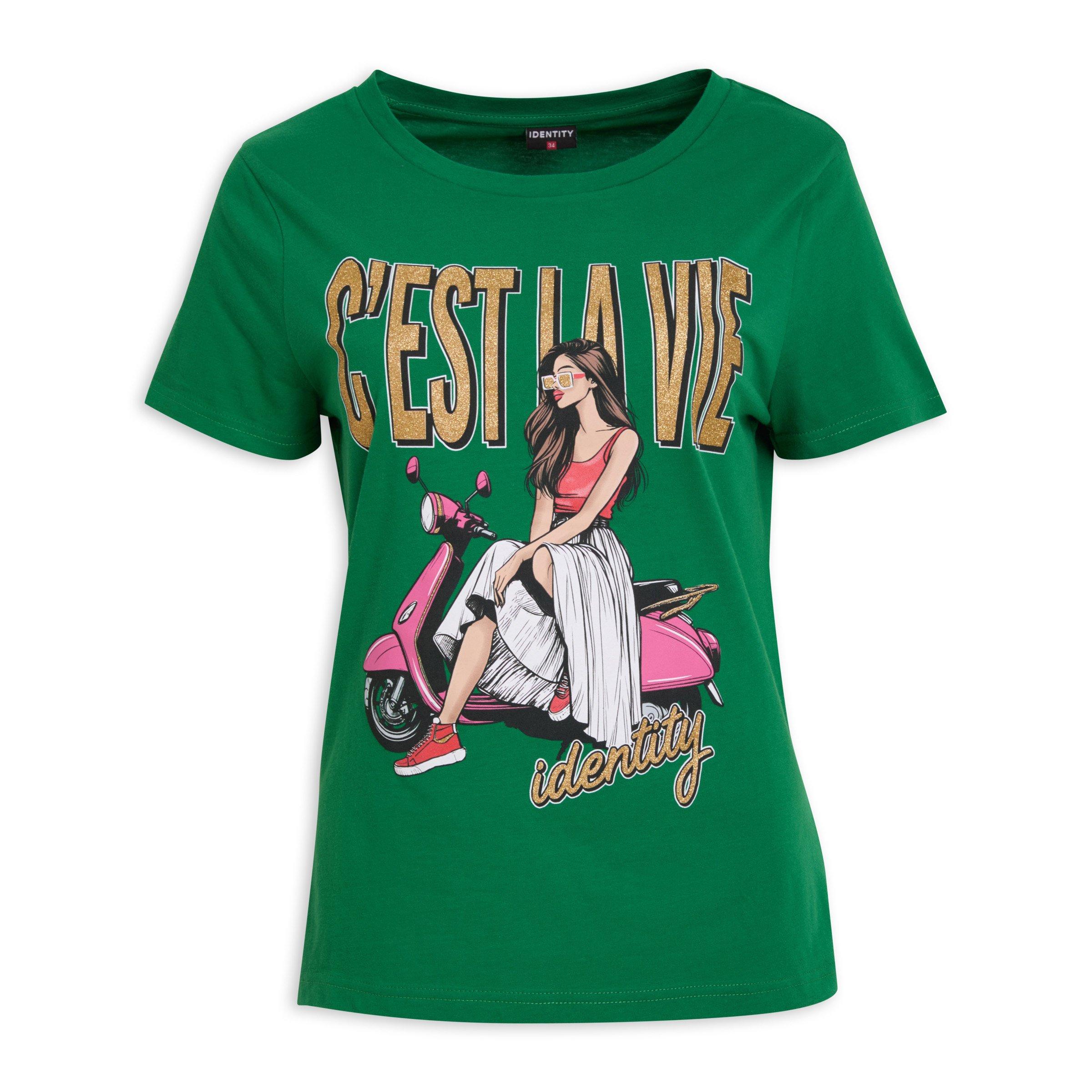 Green Graphic T-shirt (3185191) | Identity