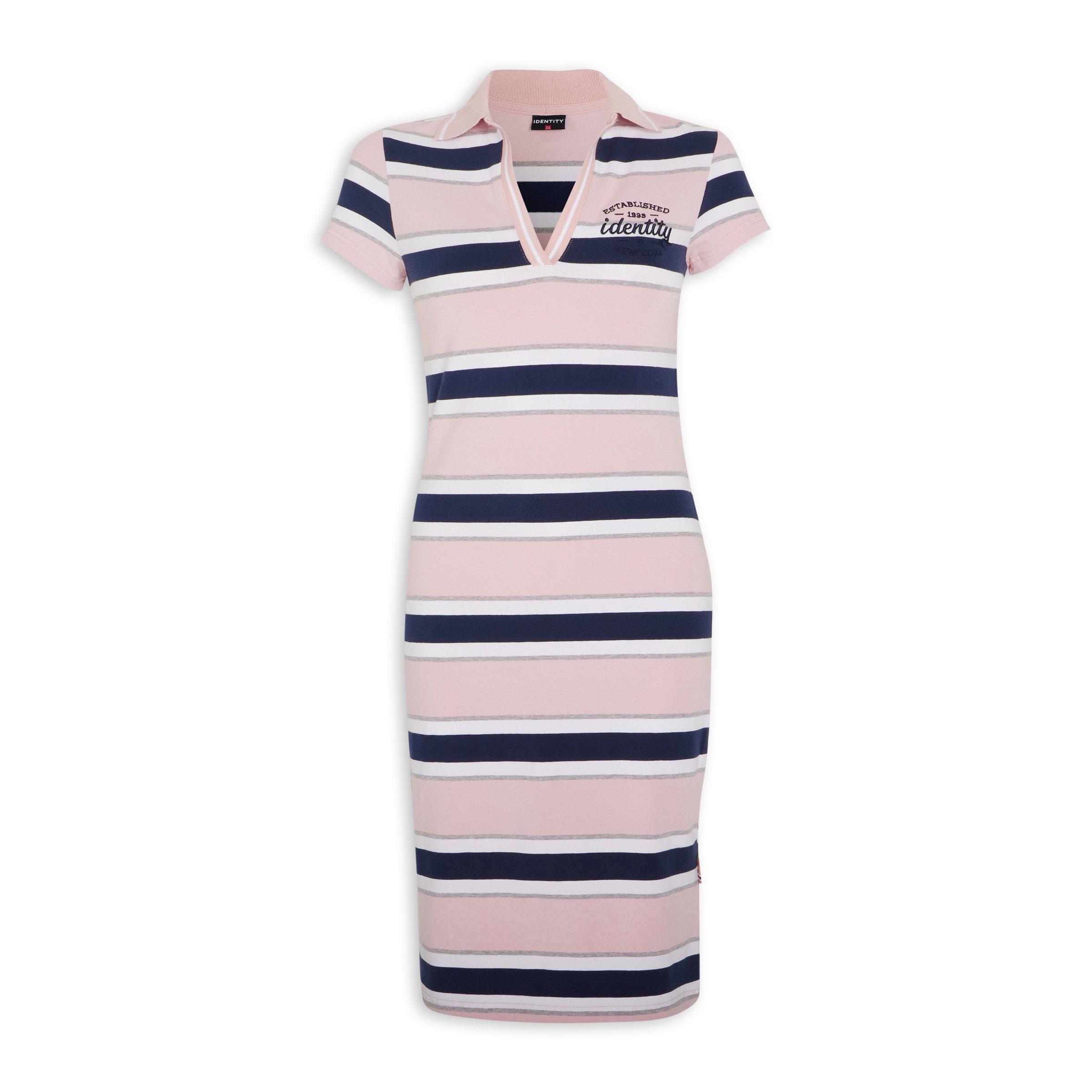 bodycon midi dress for women Navy Striped Bodycon Dress main image 1