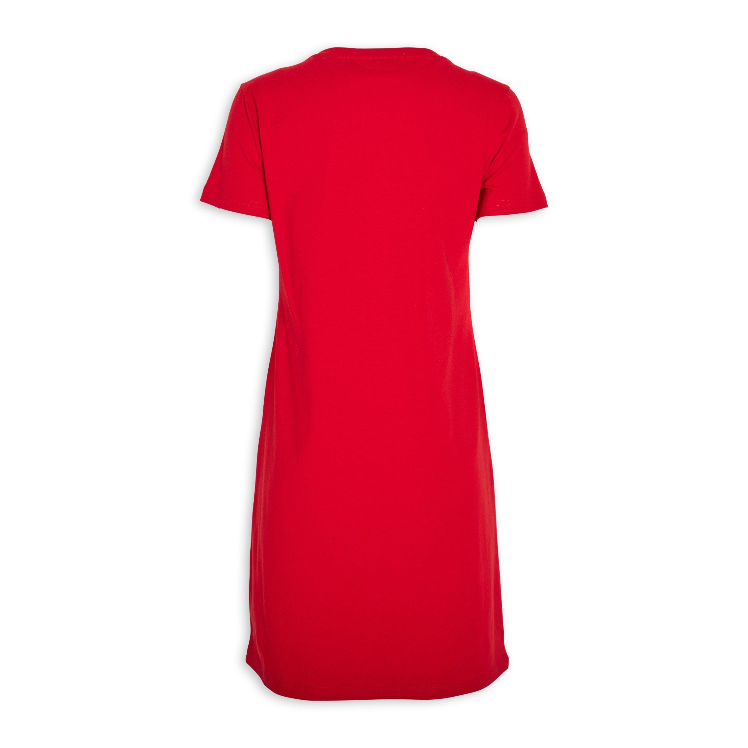 Red sheath dress top