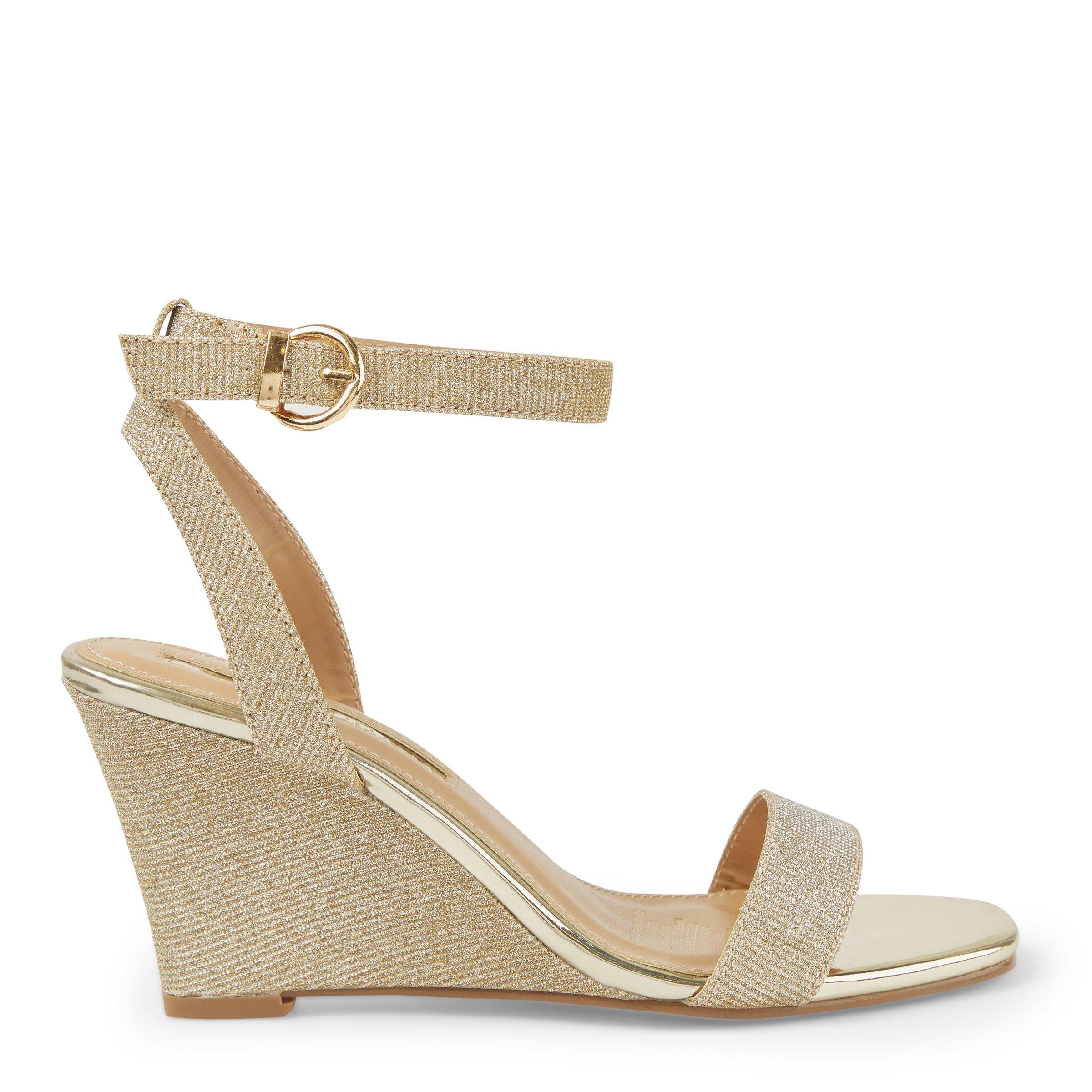 Gold Glitter Wedge Sandals 3185751 Truworths