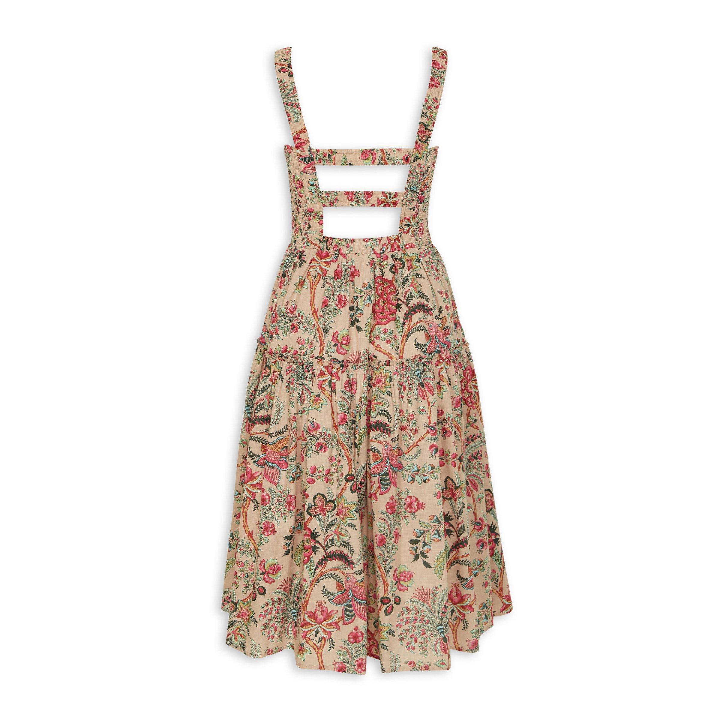 Acka all sheer flower dress（beige） Beige Floral Print Dress (3186148) | Truworths