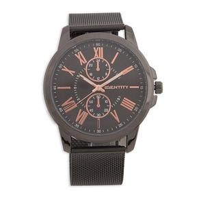 Charcoal Grey Mesh Strap Watch