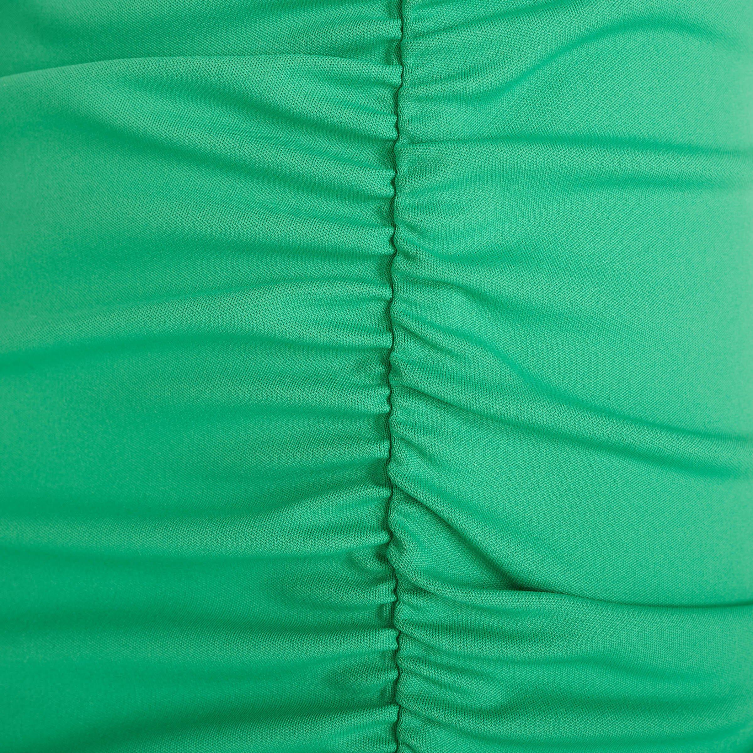 Green Boobtube Column Dress (3186357) | Identity