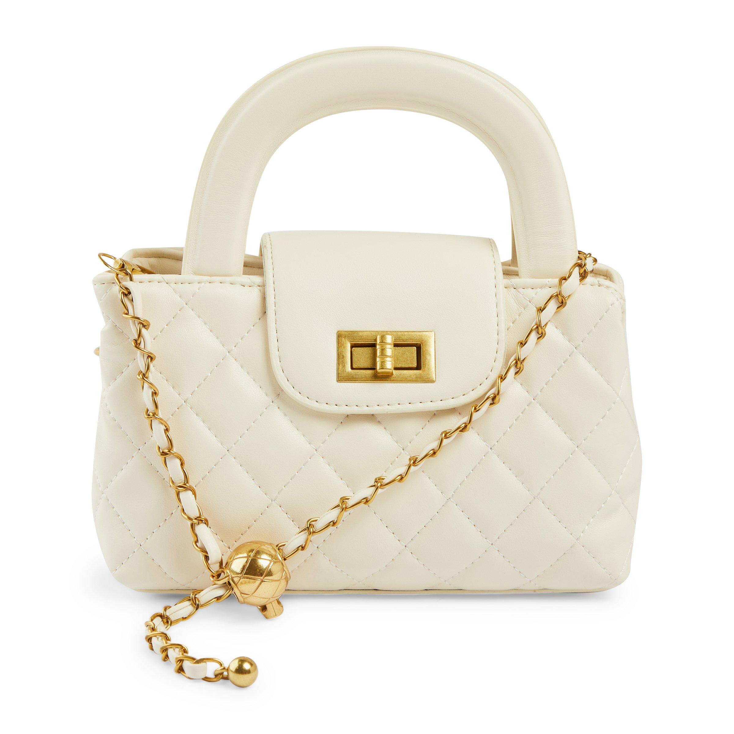 White Quilted Intricate Sling Bag 3186411 4Flavour Bags