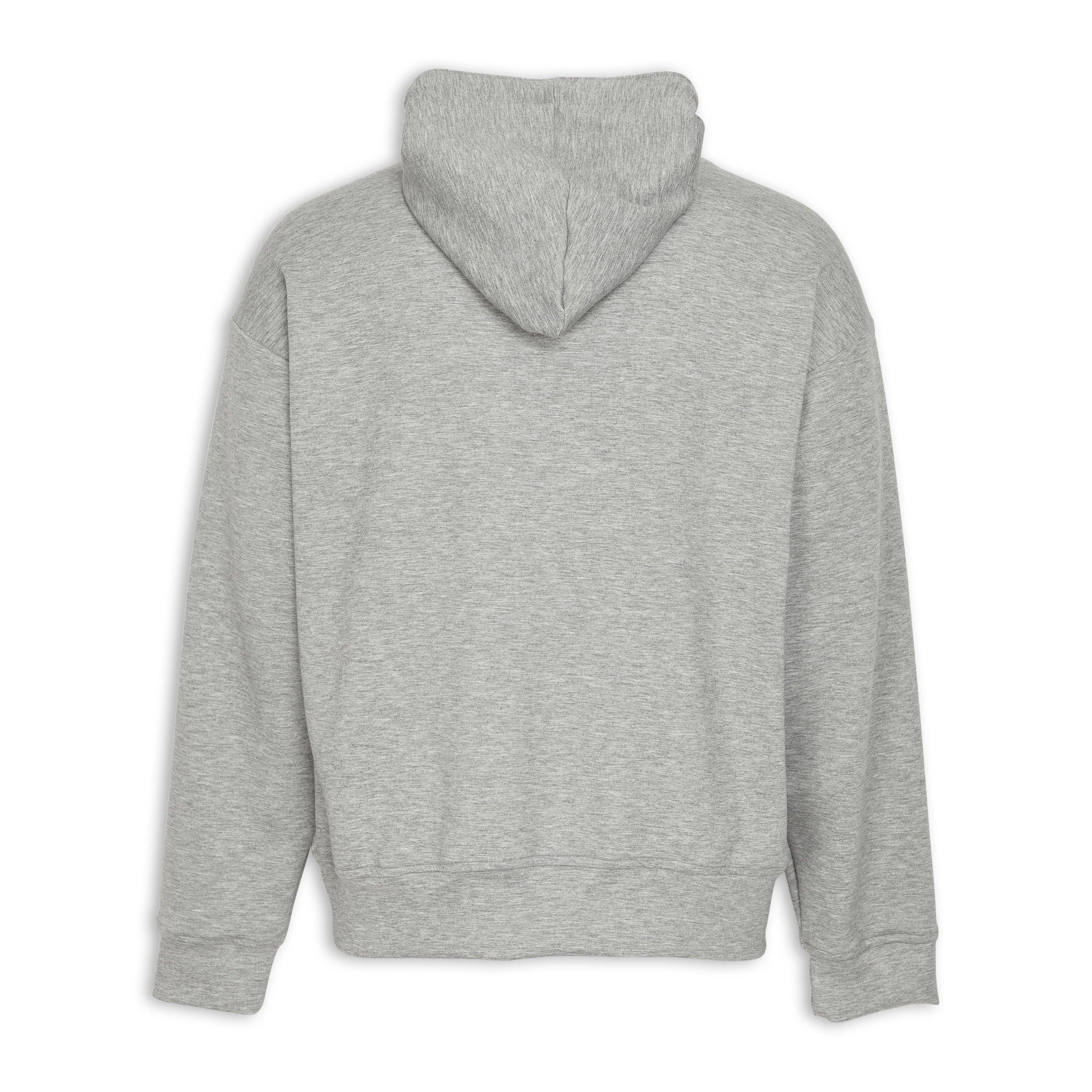 Grey melange hoodie online