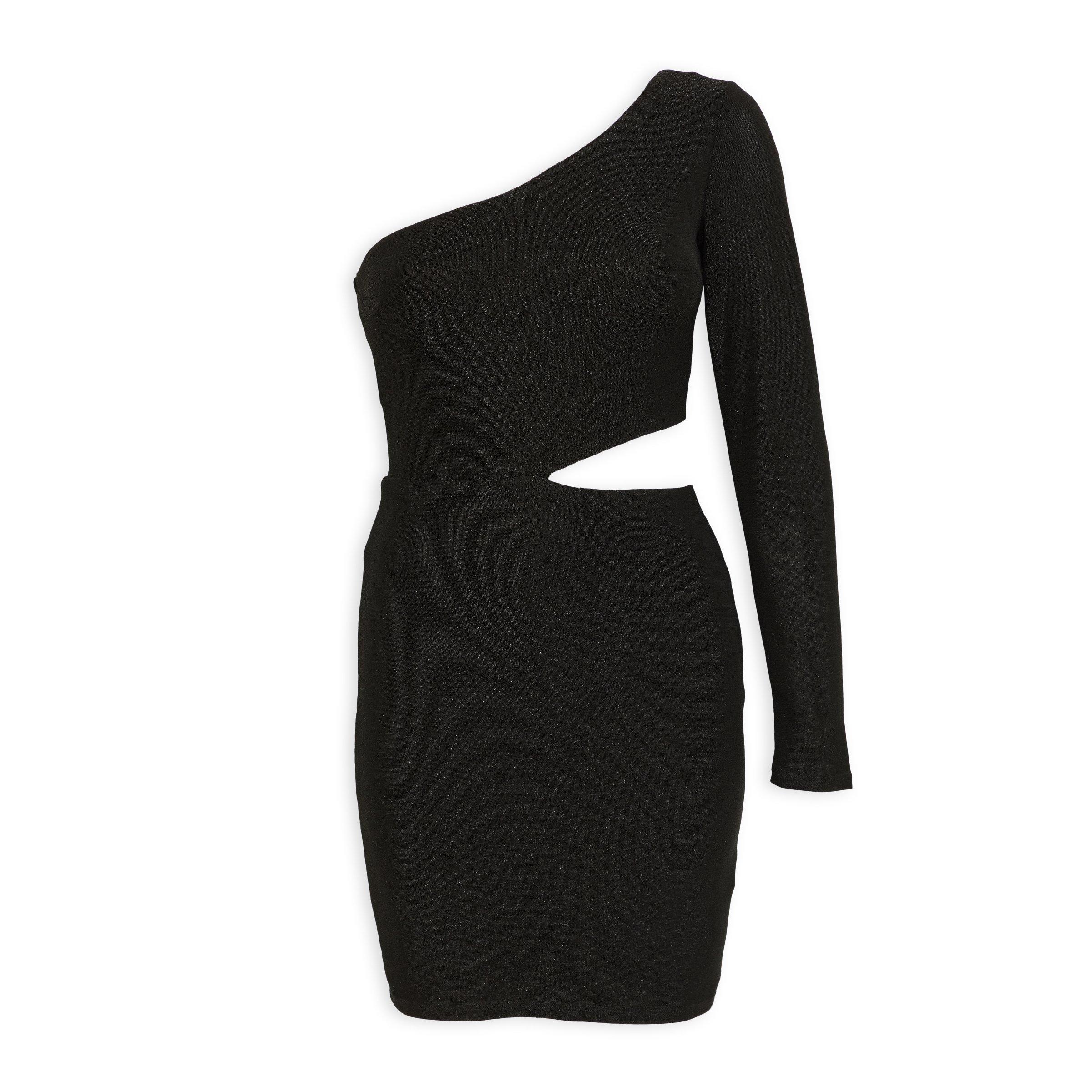 Black One-Shoulder Mini Dress (3187035) | Miss Friday