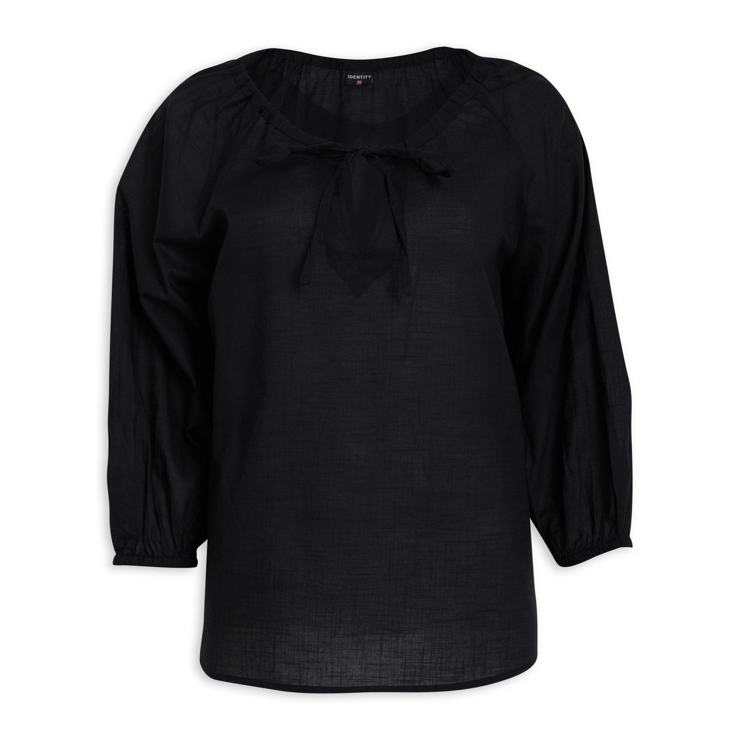 Black Blouson Top (3187446) | Identity