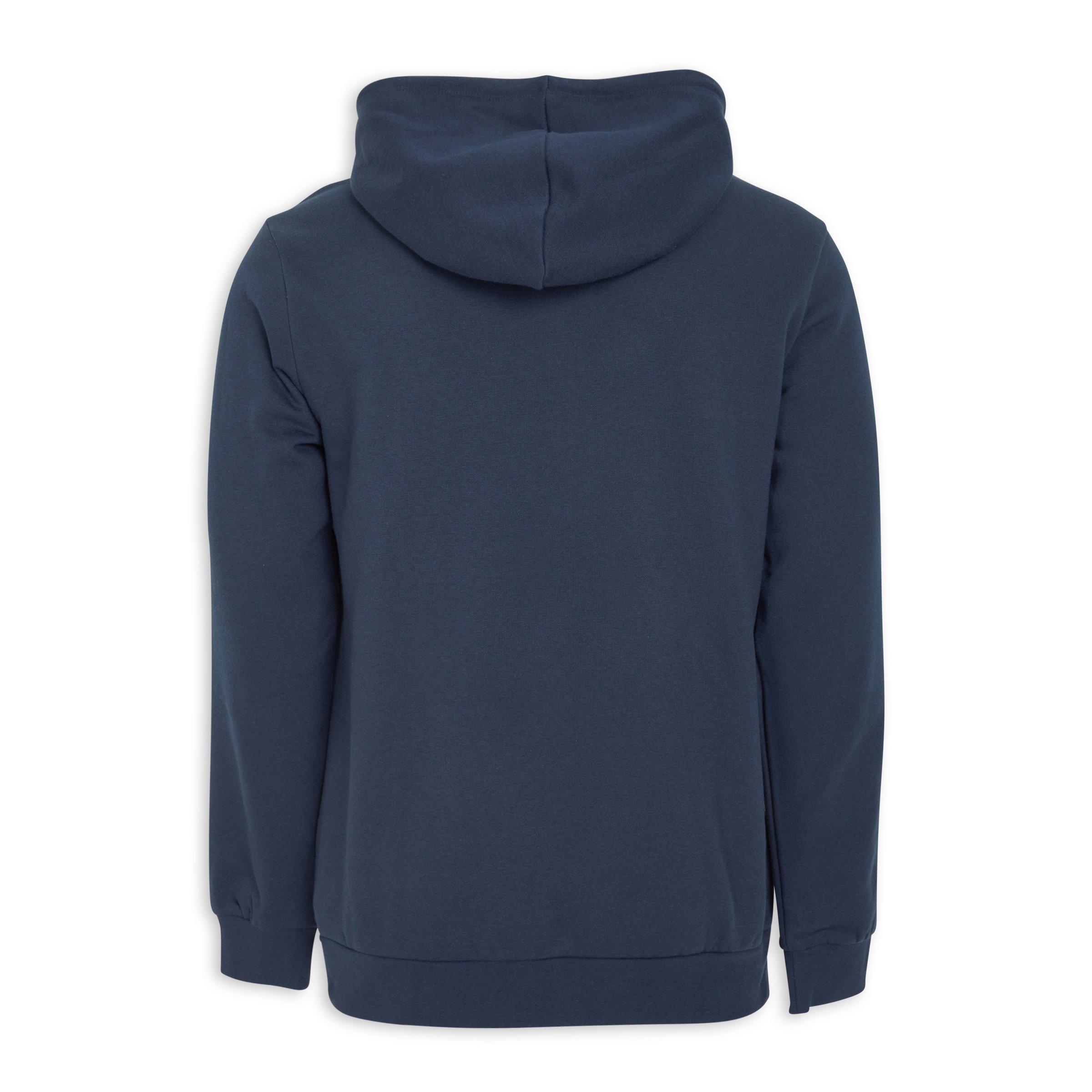 Navy Trefoil Essentials Hoodie (3187593) | Adidas