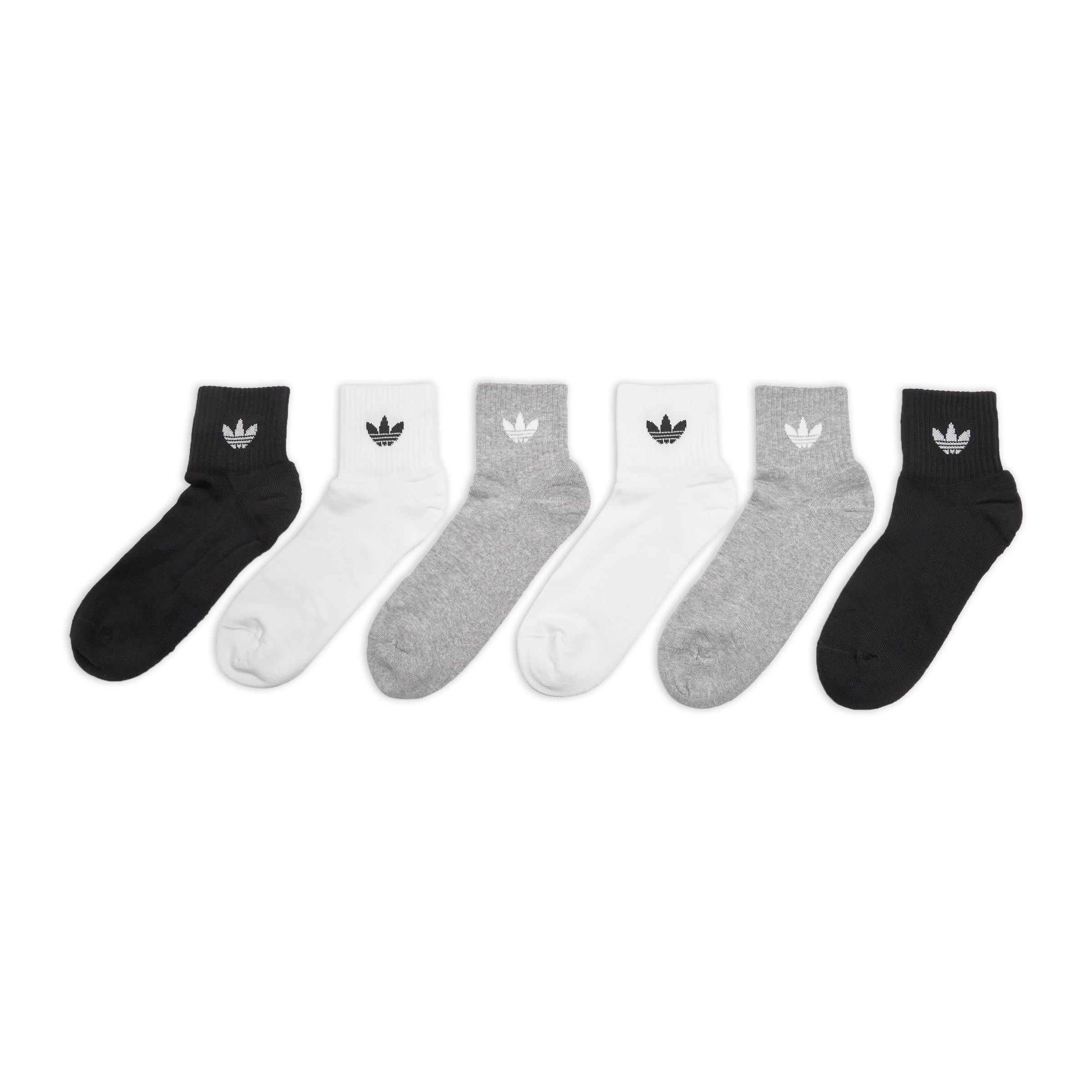 COCOS White Mid Ankle Socks 6 Pk (3187966) | Adidas