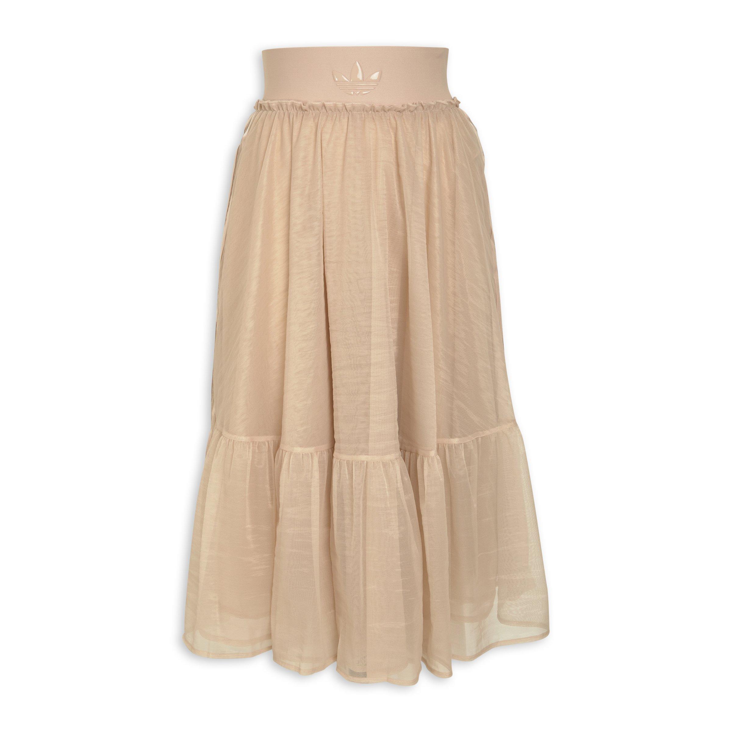 Beige Waistband Tulle Maxi Skirt (3187989) | Adidas