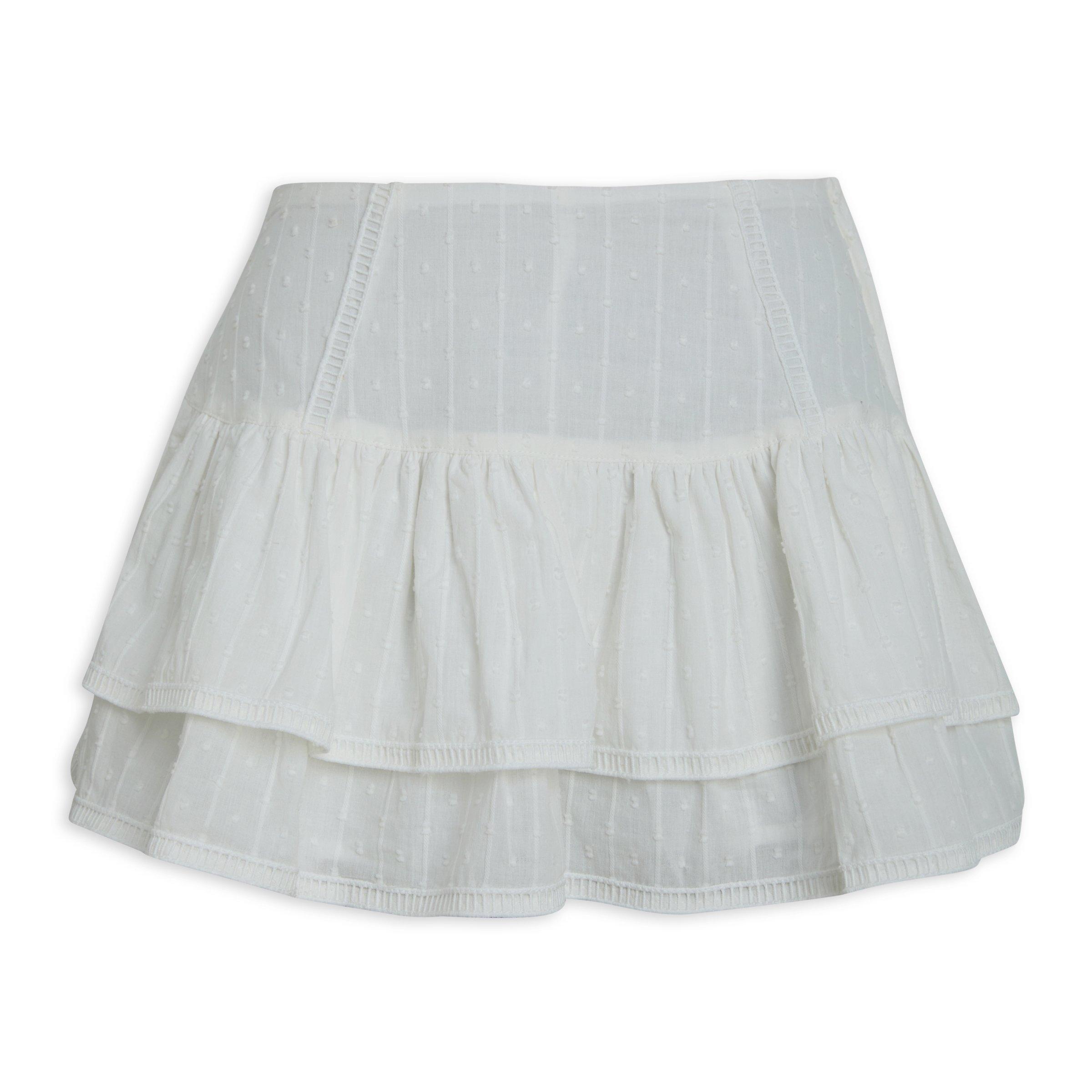 White Tiered Skirt (3188045) | Identity